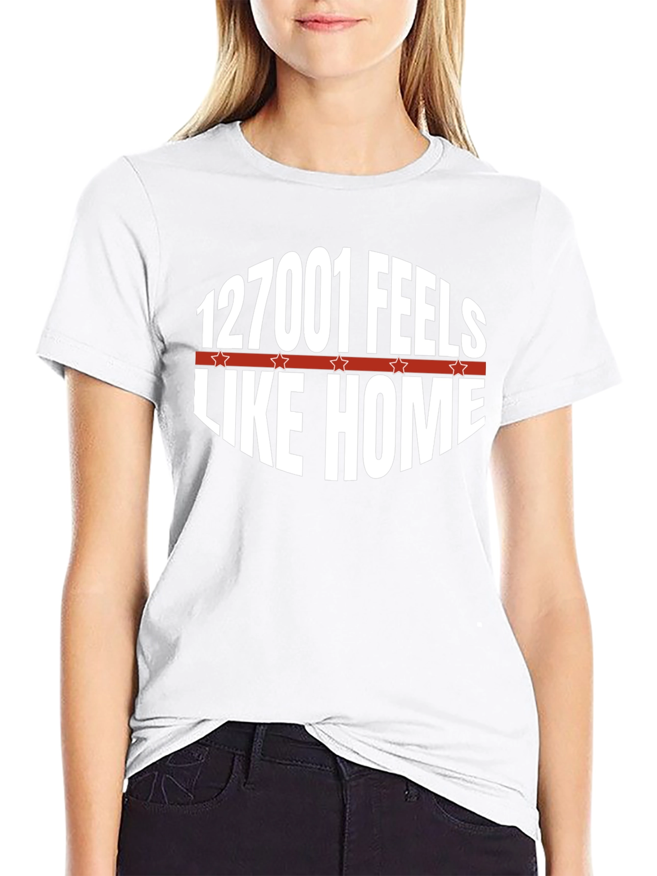127001 Feels Like Home Graphic Tee - Black
