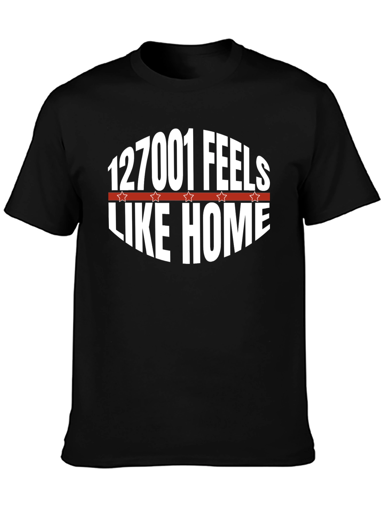 127001 Feels Like Home Graphic Tee - Black
