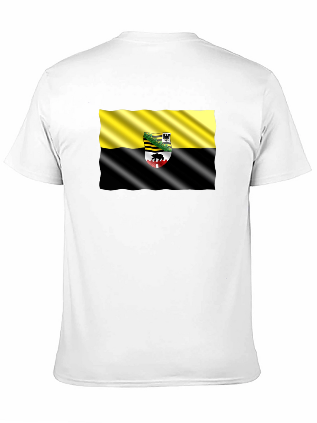 Anhalt-Bitterfeld Flag Black T-Shirt