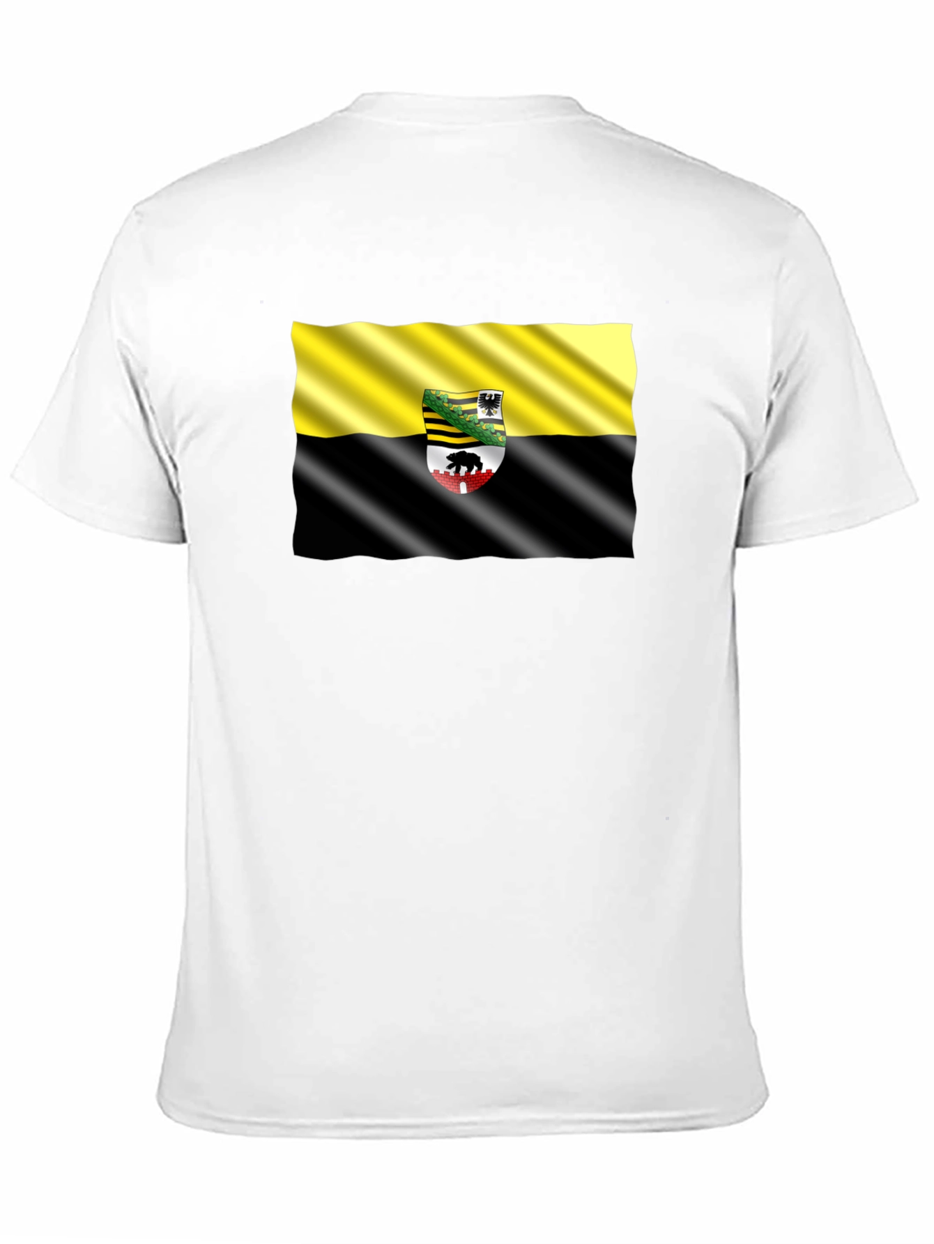 Anhalt-Bitterfeld Flag Black T-Shirt