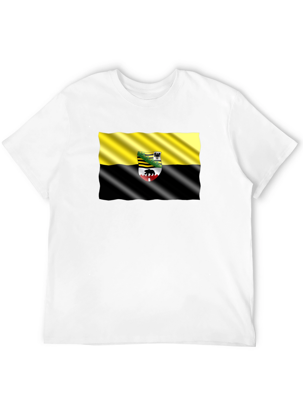 Anhalt-Bitterfeld Flag Black T-Shirt