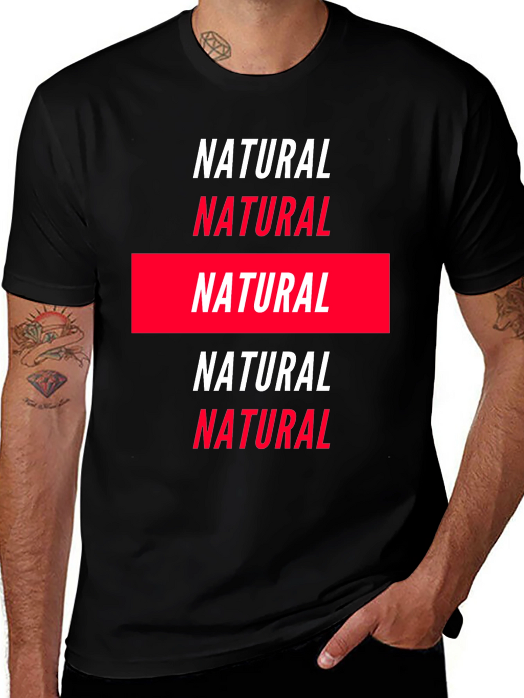 Natural Graphic Tee - Bold Statement Shirt