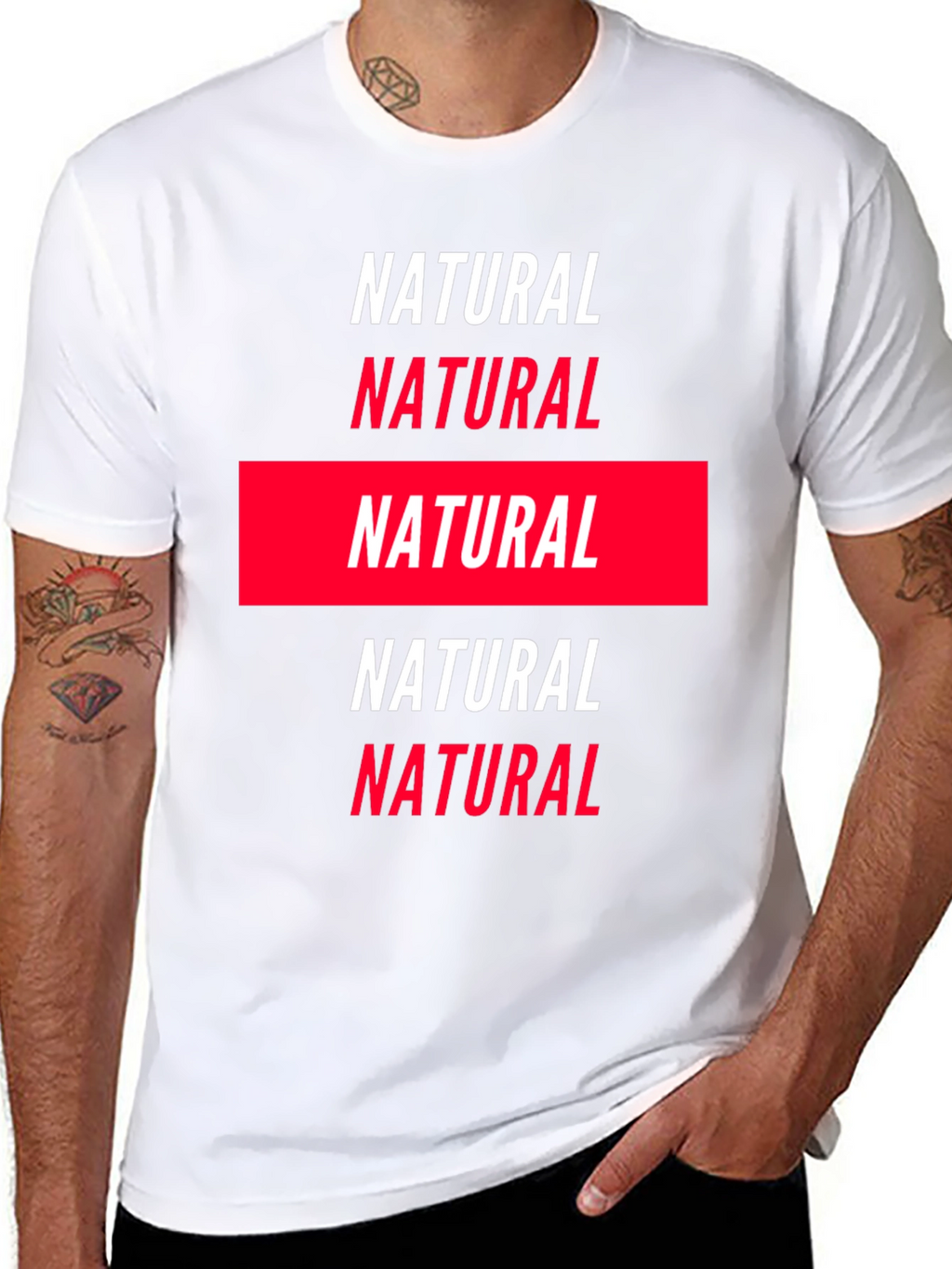 Natural Graphic Tee - Bold Statement Shirt