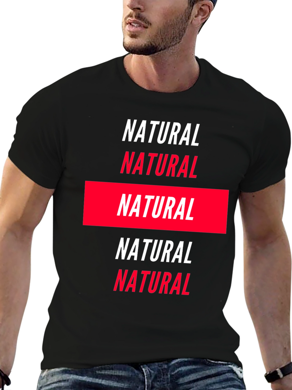 Natural Graphic Tee - Bold Statement Shirt
