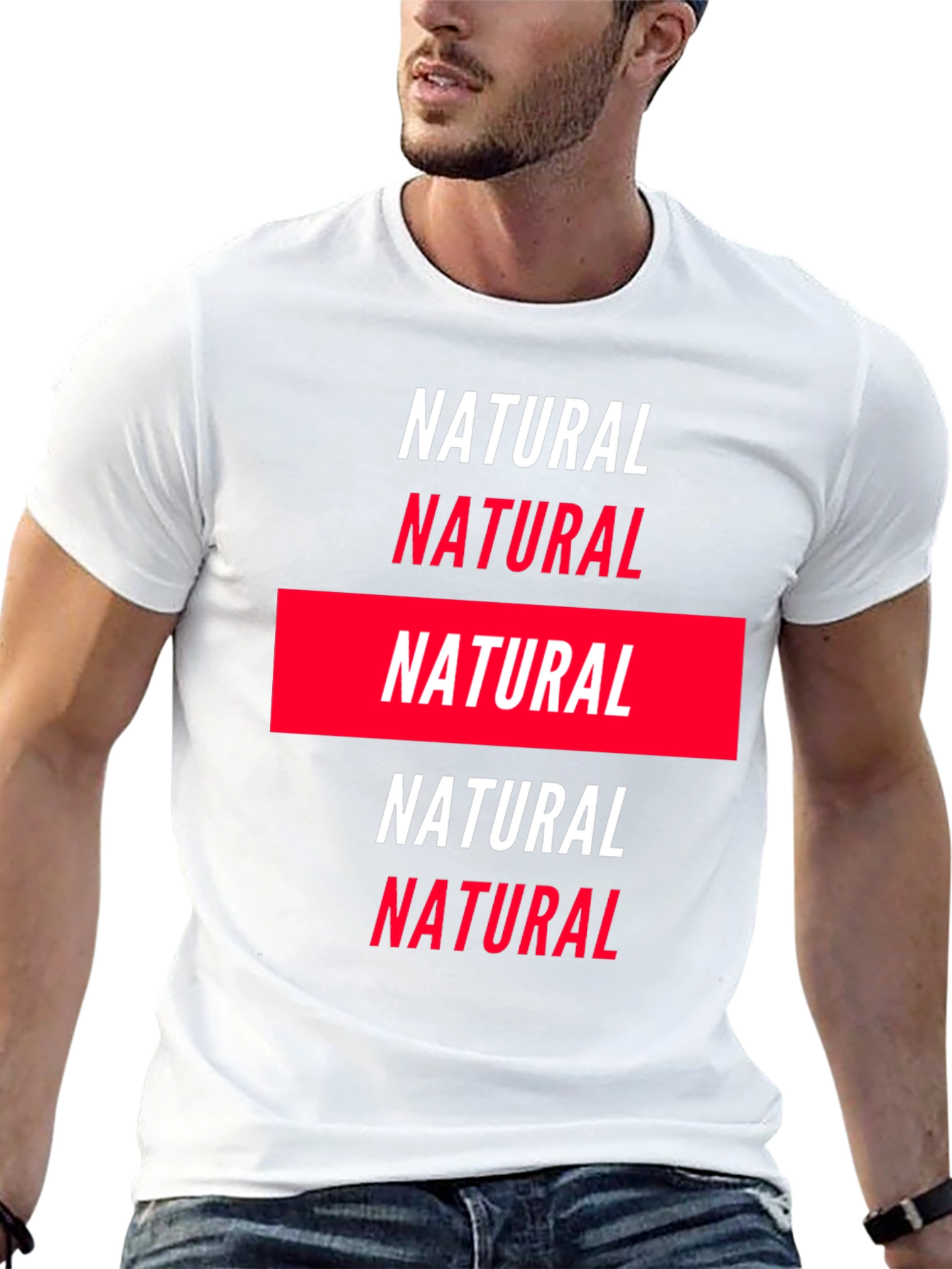 Natural Graphic Tee - Bold Statement Shirt