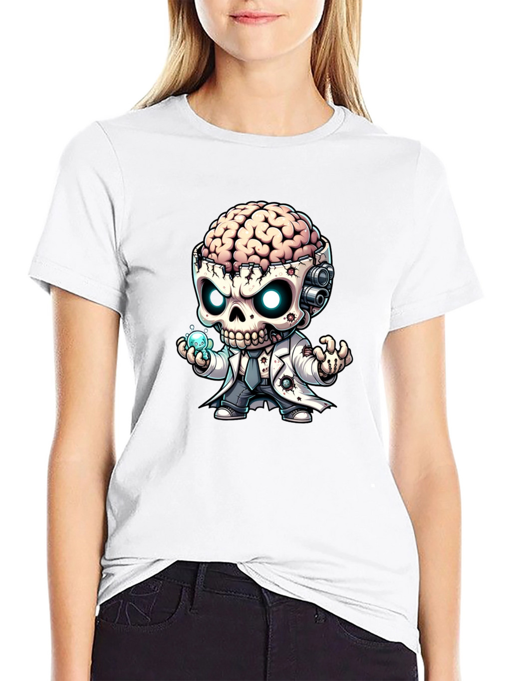 Brainy Zombie Mad Scientist T-Shirt