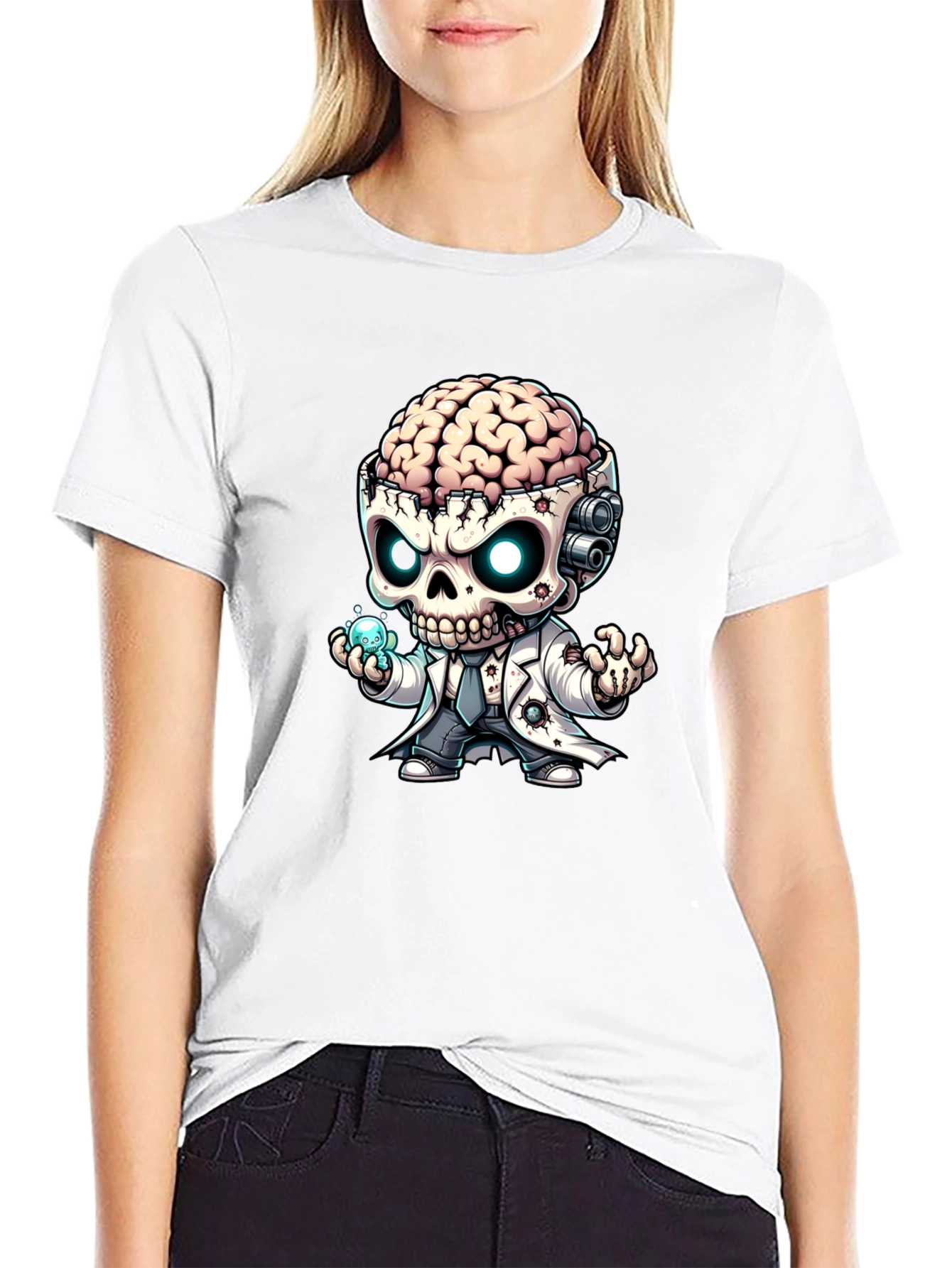 Brainy Zombie Mad Scientist T-Shirt