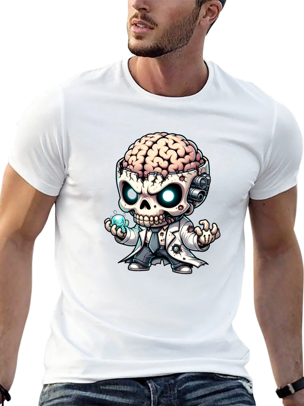 Brainy Zombie Mad Scientist T-Shirt