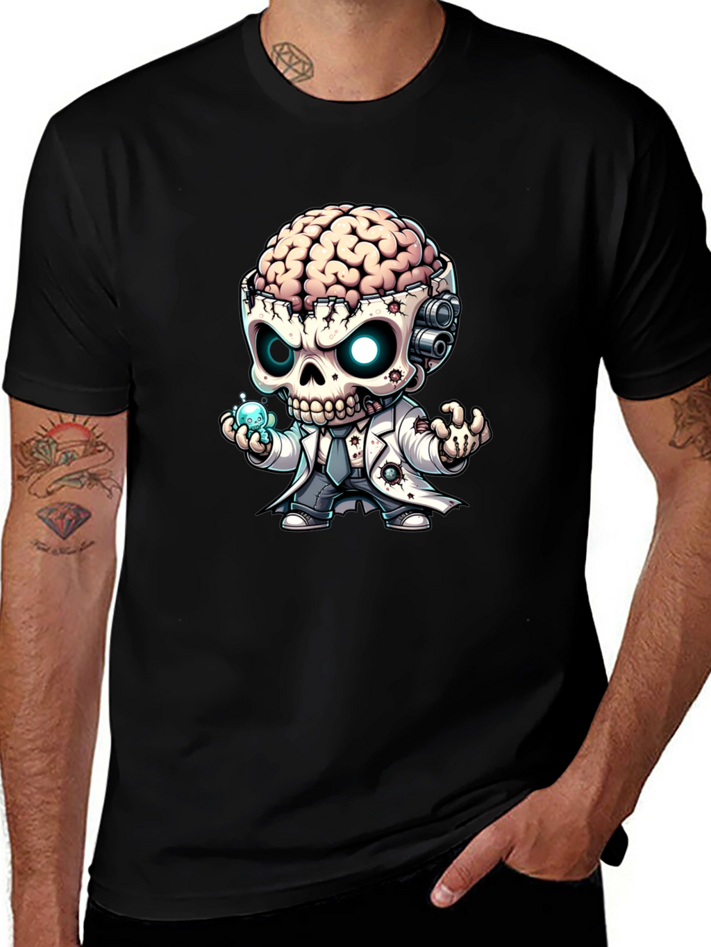 Brainy Zombie Mad Scientist T-Shirt