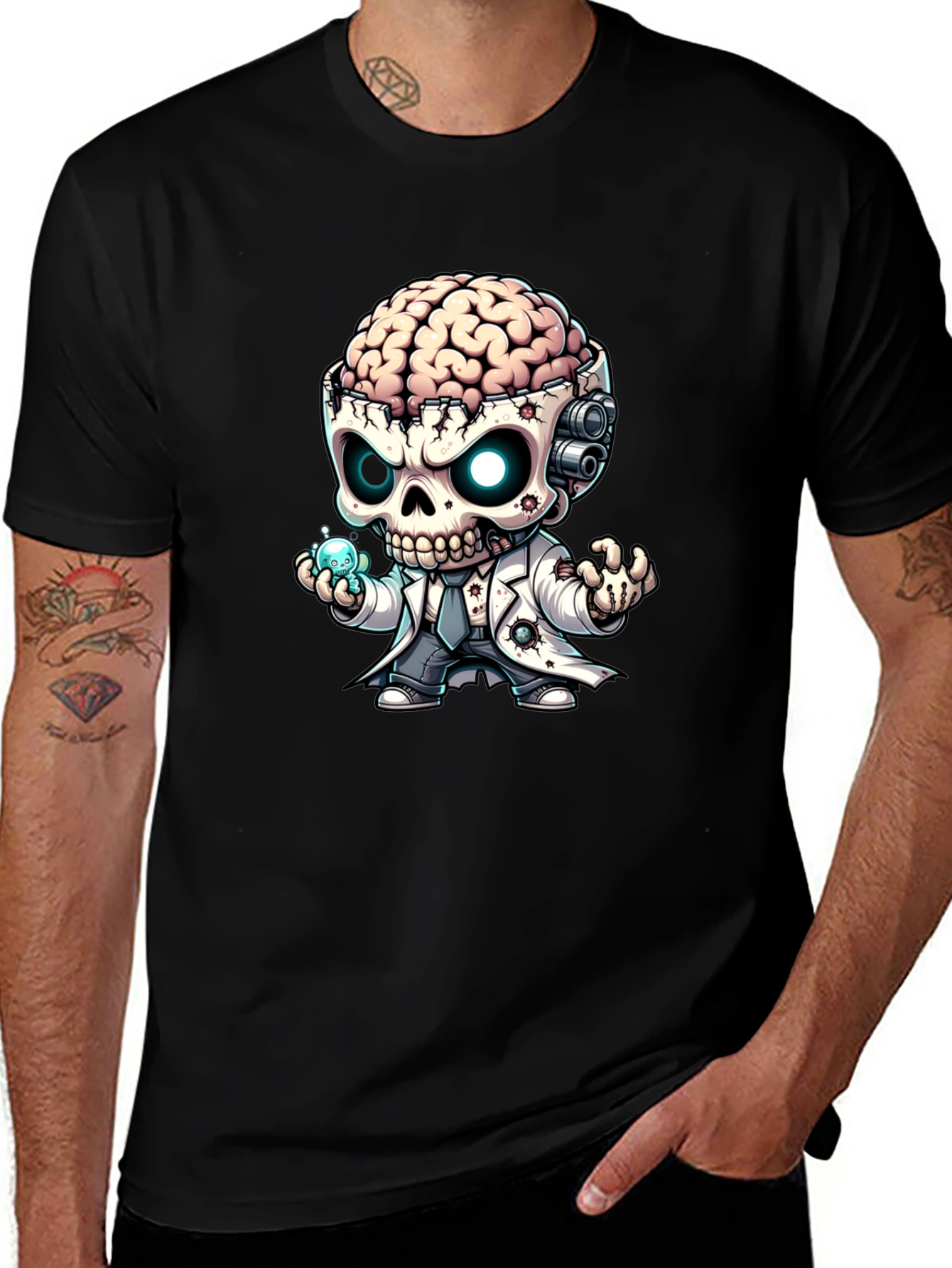Brainy Zombie Mad Scientist T-Shirt