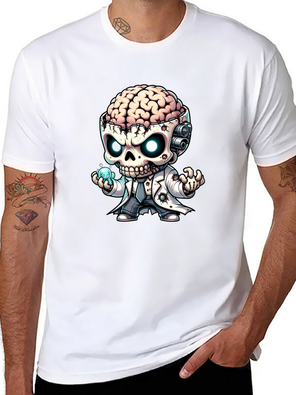 Brainy Zombie Mad Scientist T-Shirt