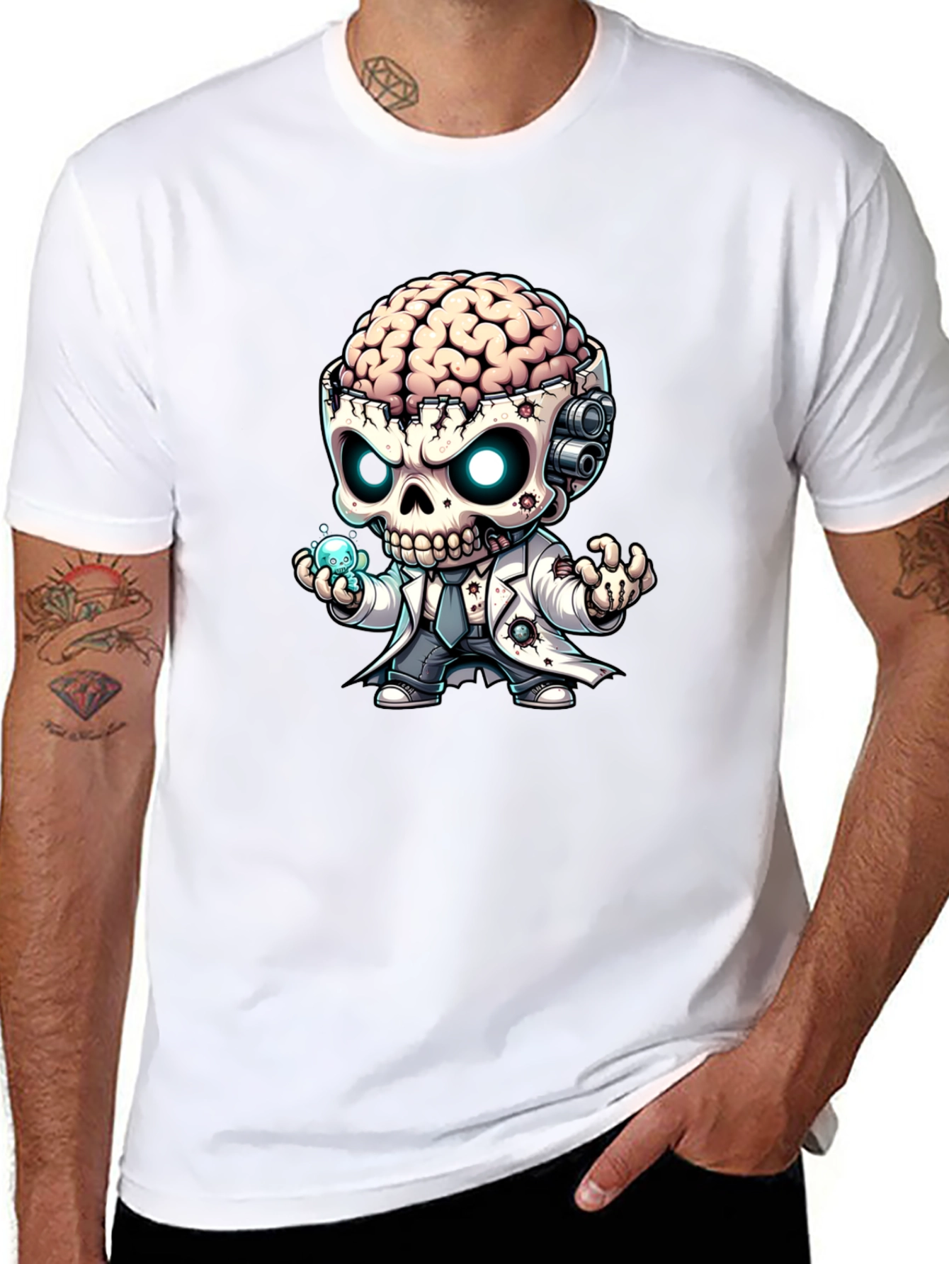 Brainy Zombie Mad Scientist T-Shirt