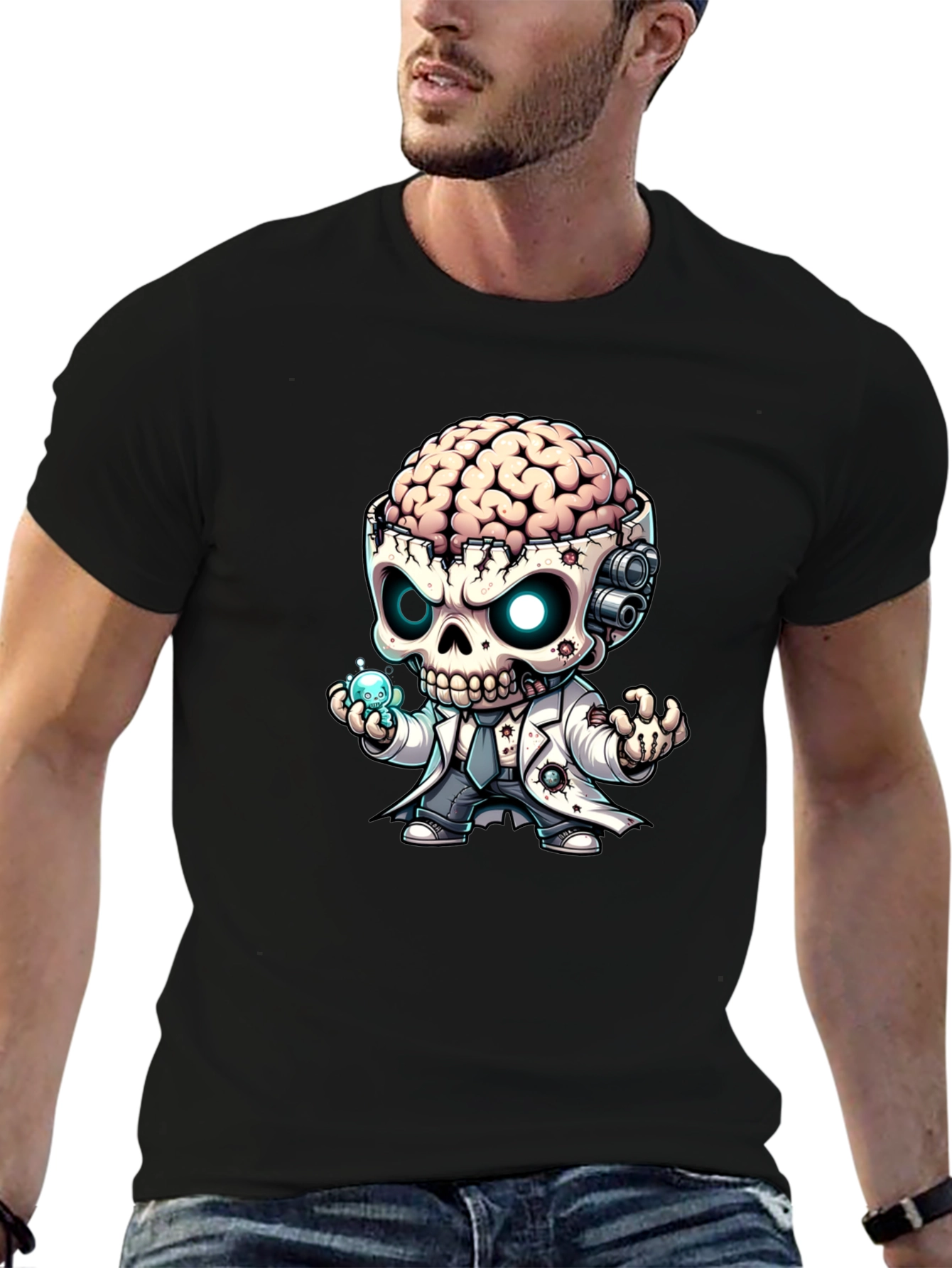 Brainy Zombie Mad Scientist T-Shirt