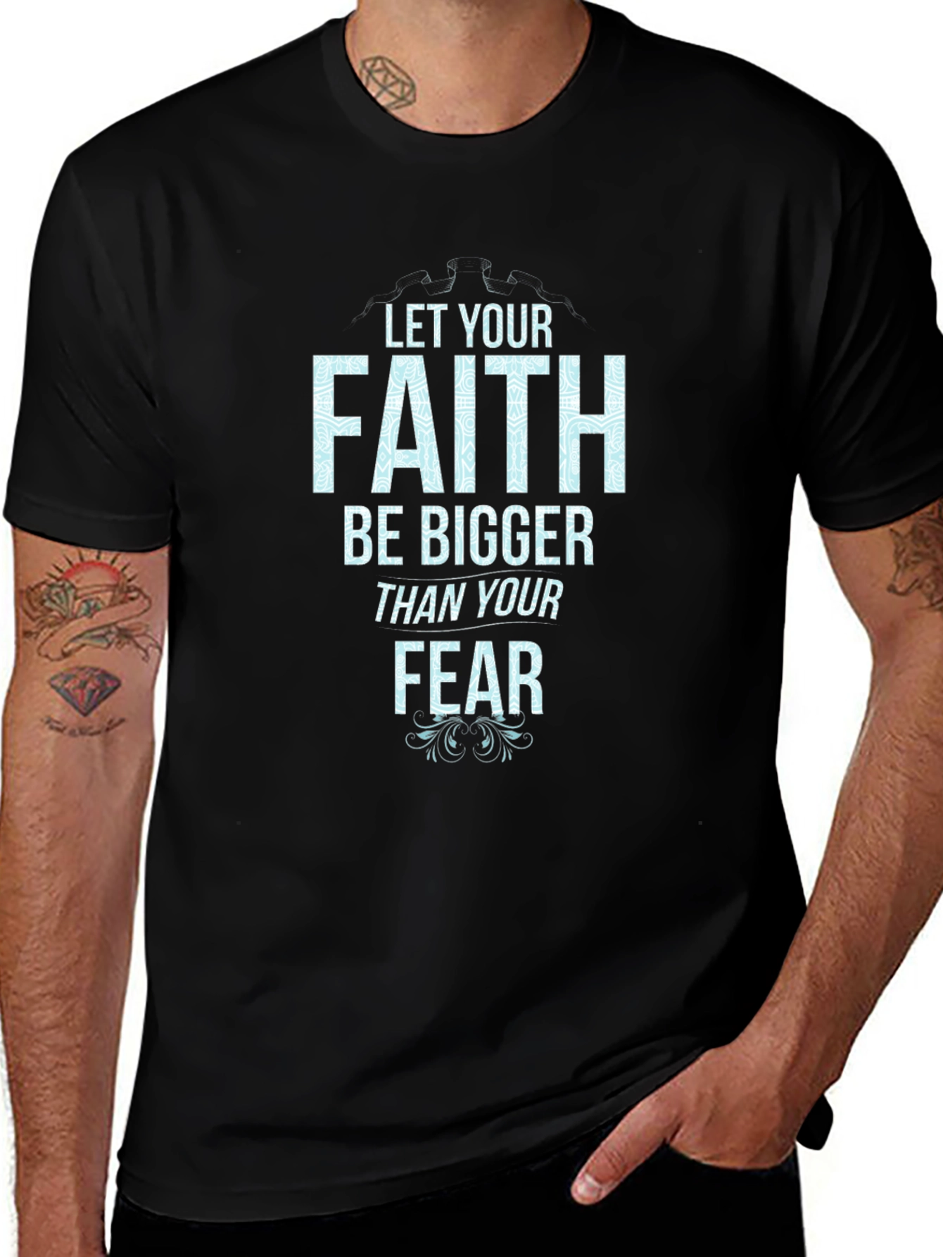 Faith Over Fear Graphic Tee - Inspirational Unisex T-Shirt