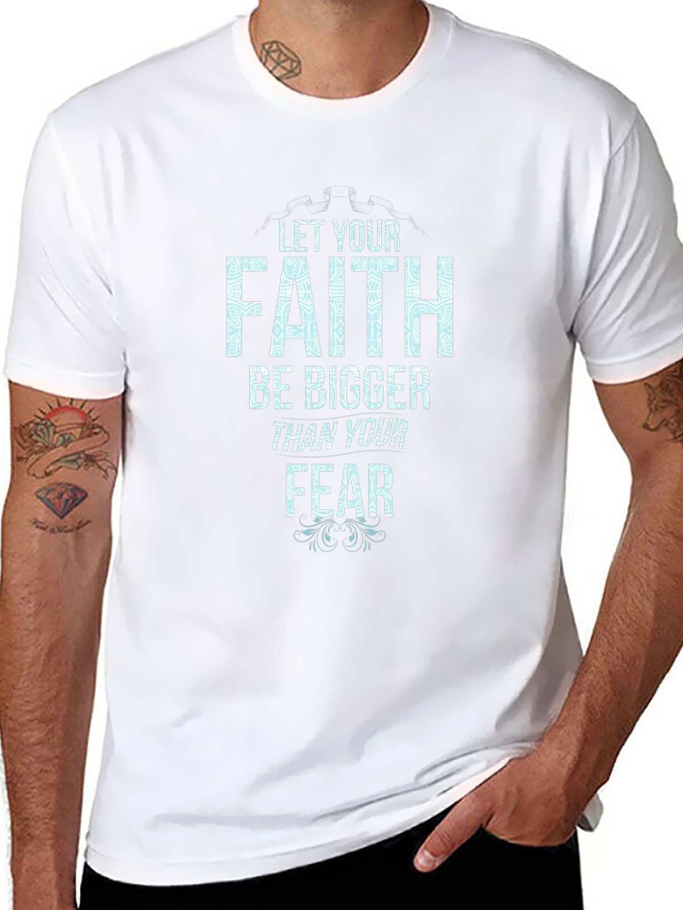 Faith Over Fear Graphic Tee - Inspirational Unisex T-Shirt