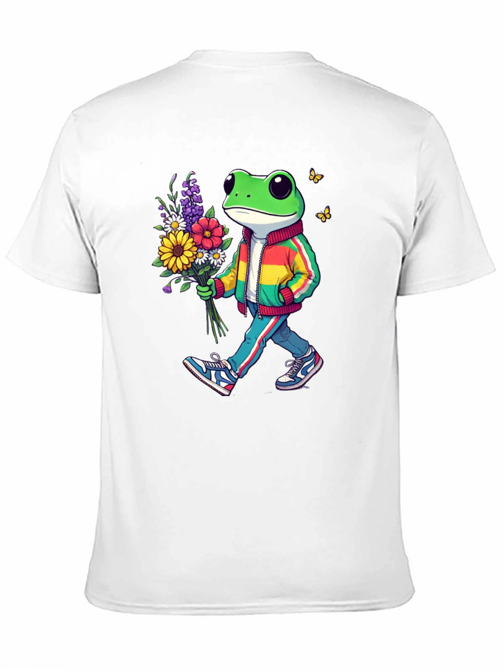 Frog with Flowers Graphic Tee
