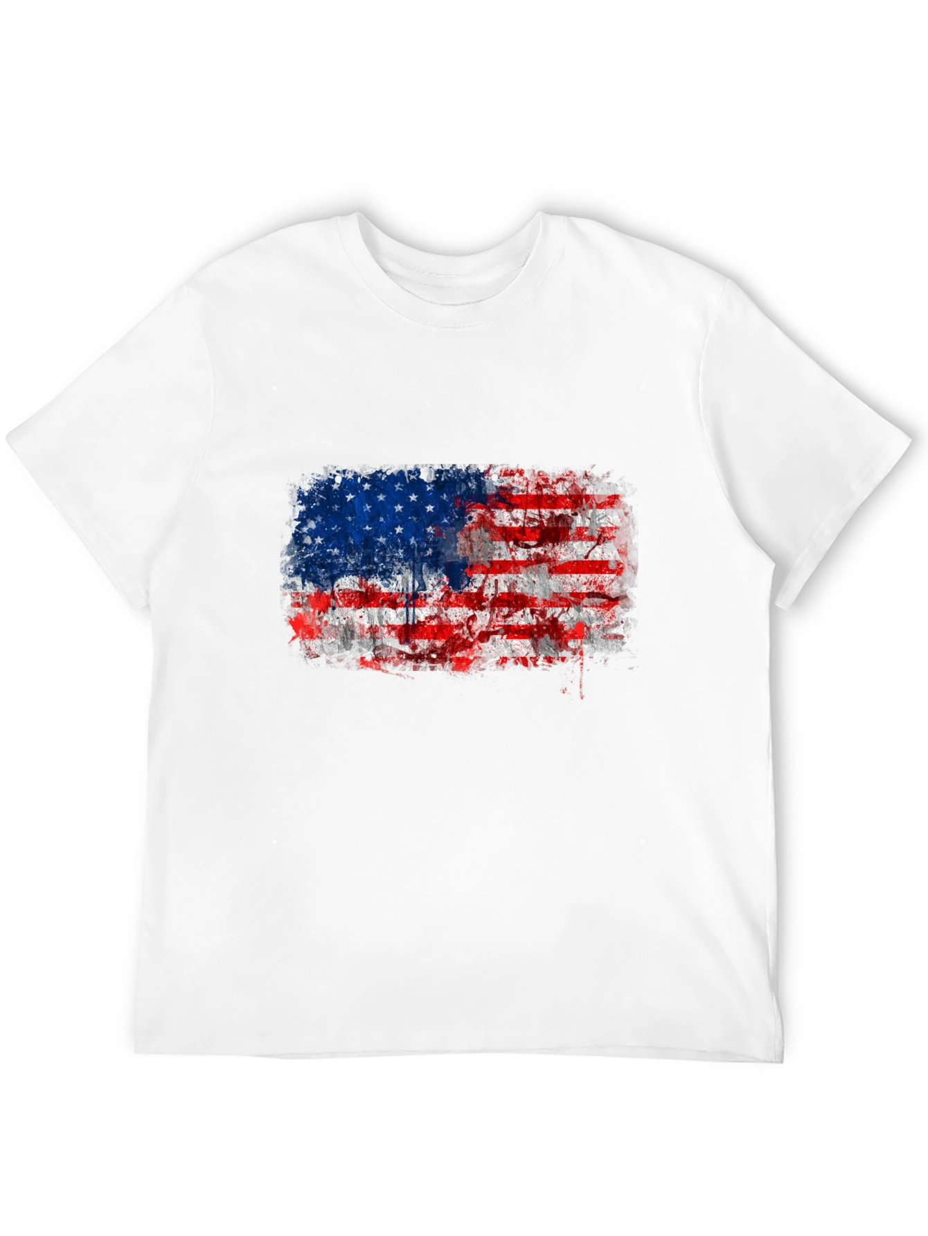 American Flag Distressed Graphic Tee