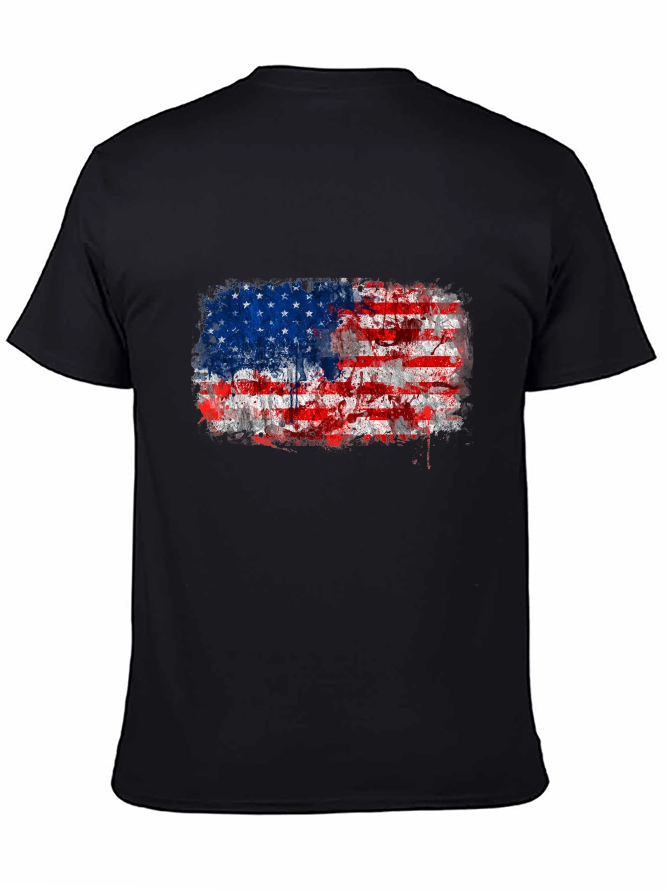 American Flag Distressed Graphic Tee