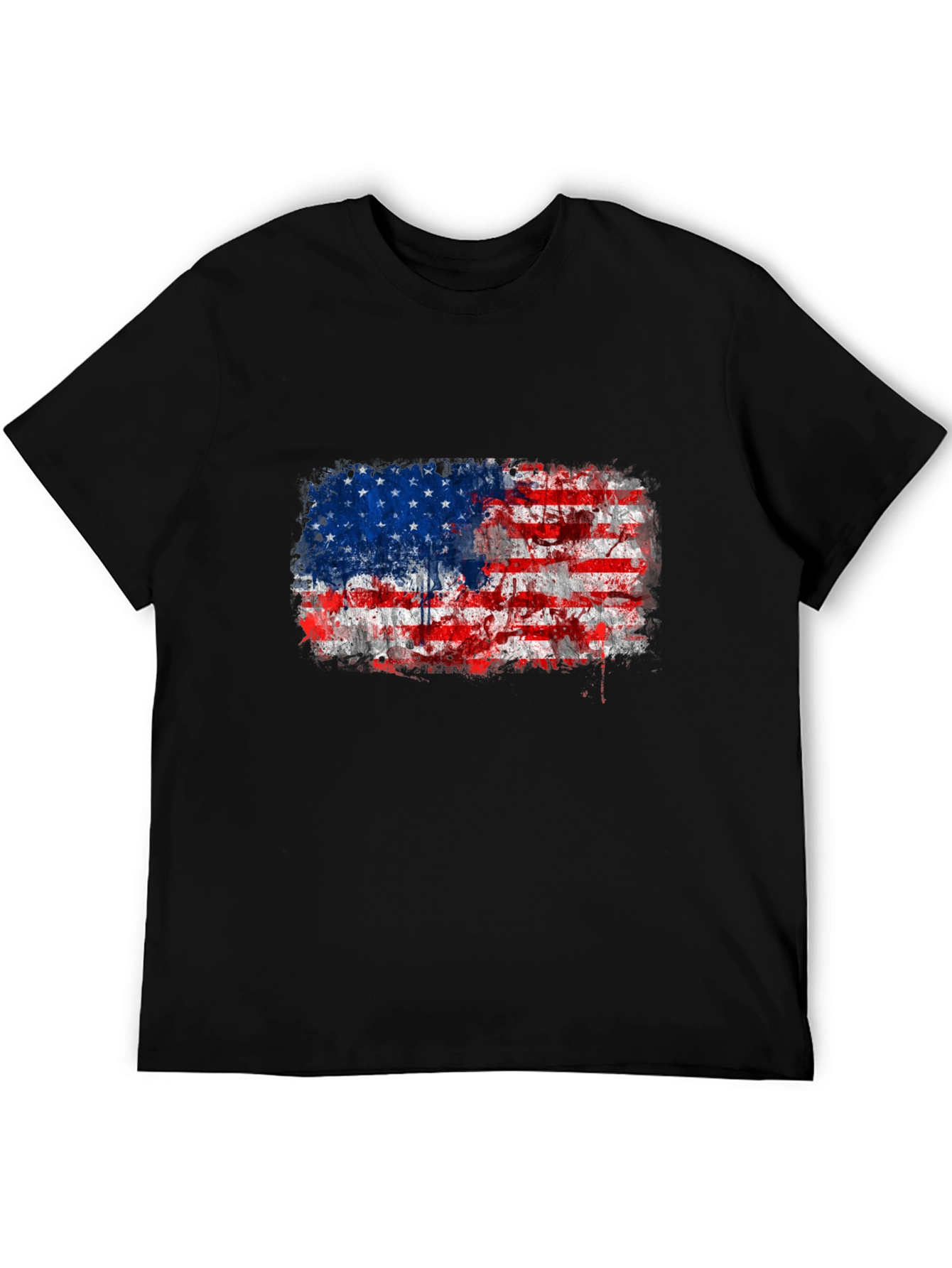 American Flag Distressed Graphic Tee