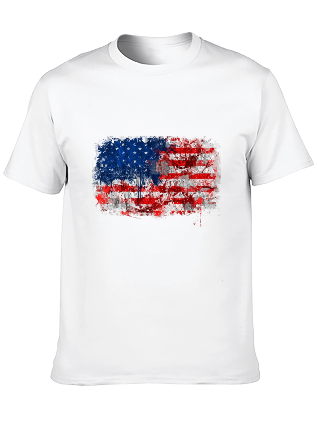 American Flag Distressed Graphic Tee