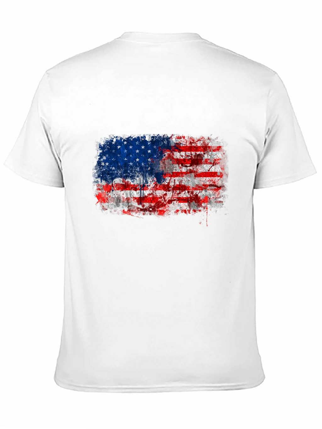 American Flag Distressed Graphic Tee
