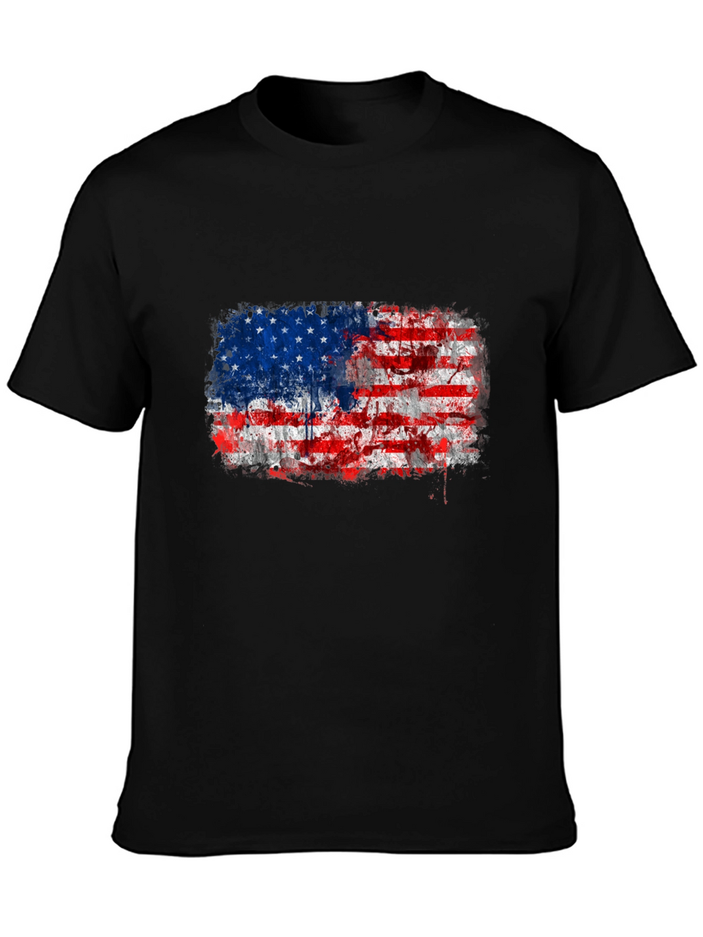 American Flag Distressed Graphic Tee