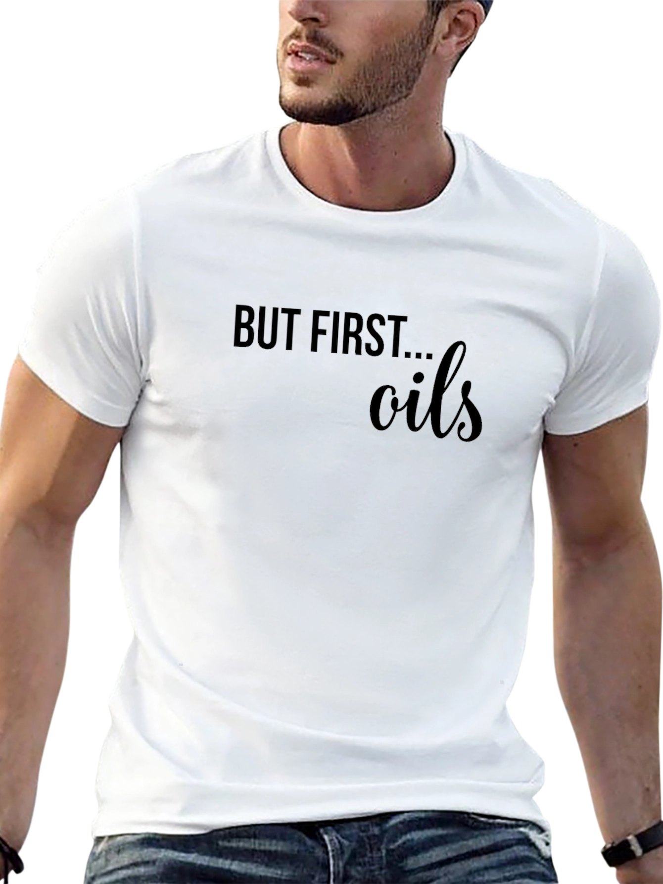 But First Oils Black T-Shirt - Essential Oil Lovers Tee