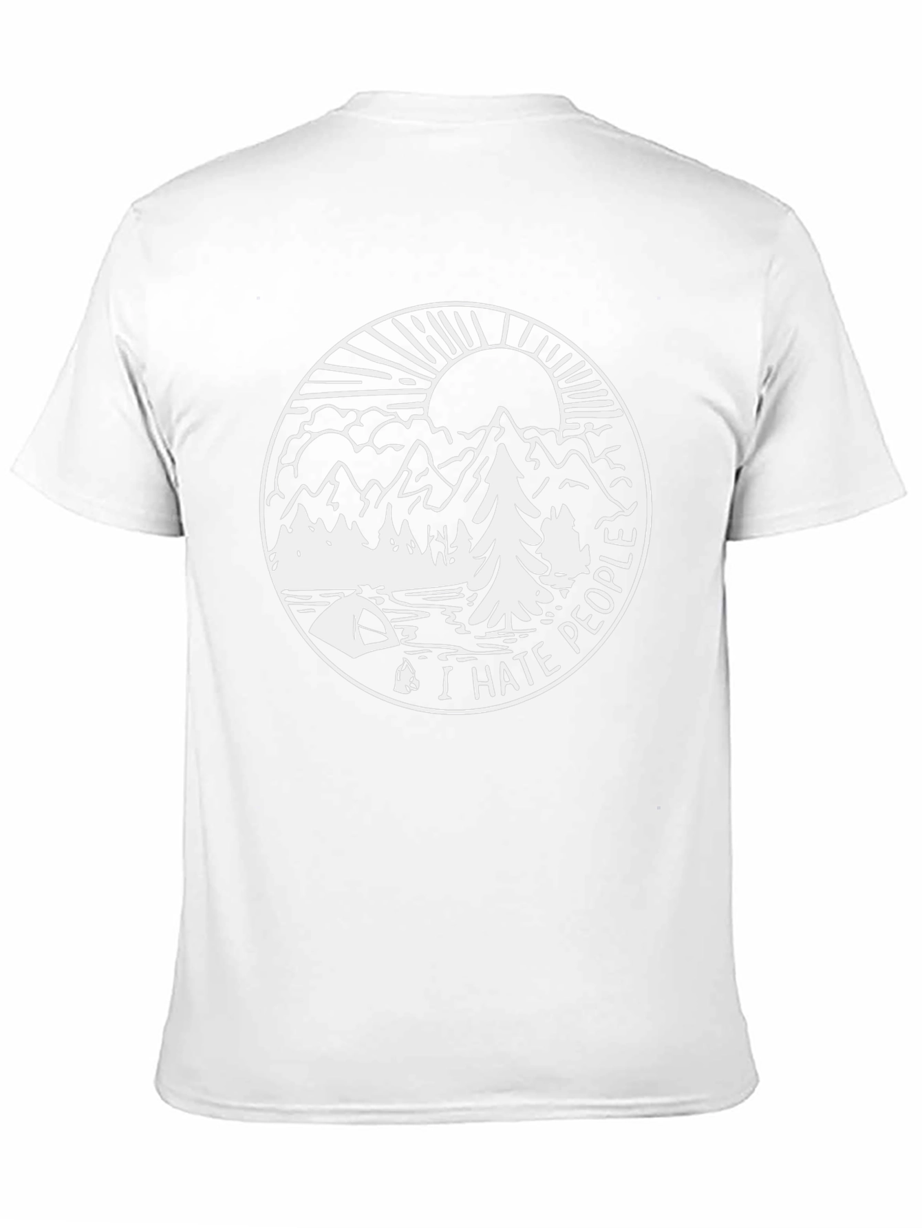 I Hate People Graphic Tee - Outdoor Camping Shirt