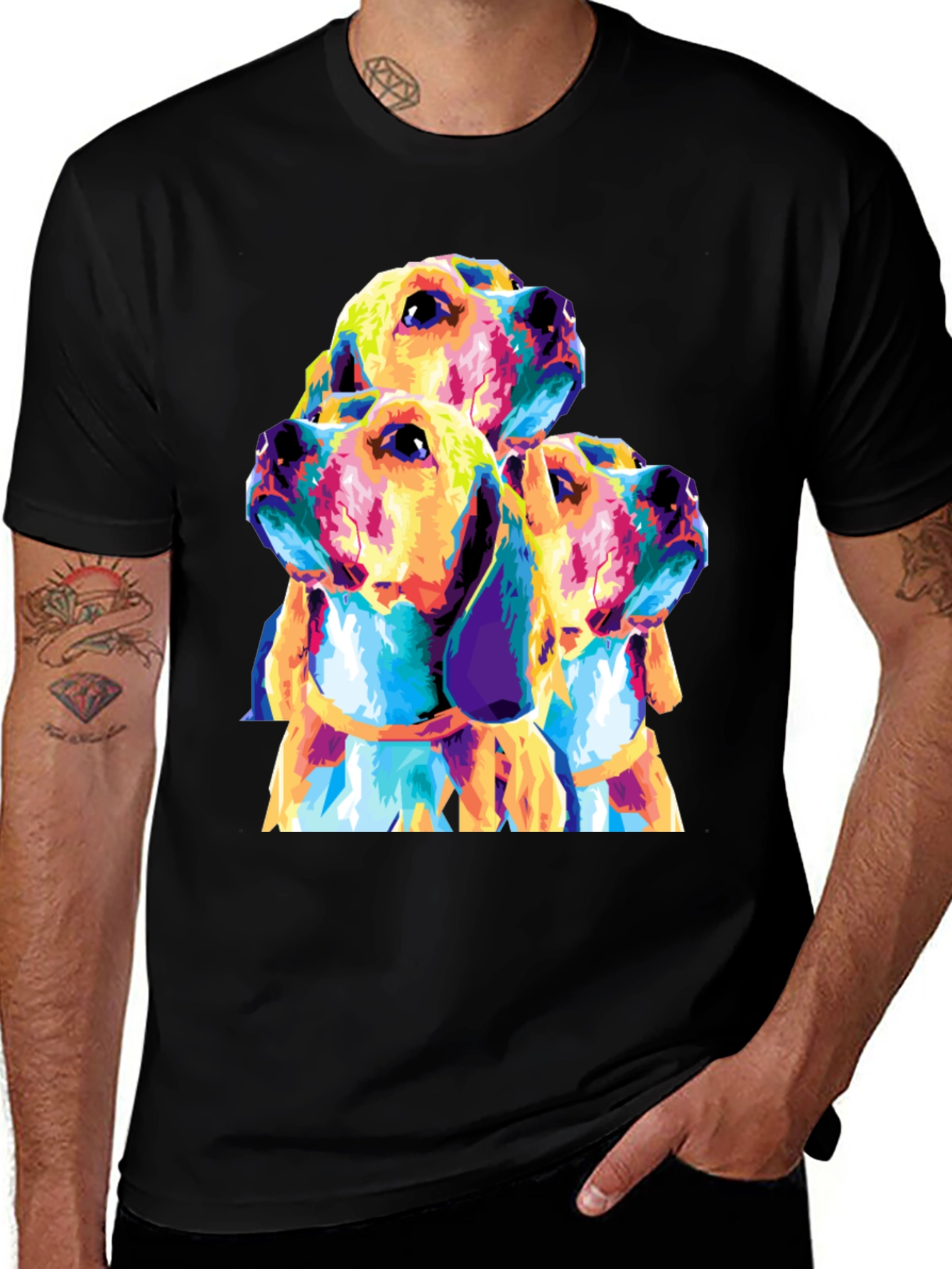 Colorful Beagle Dog T-Shirt
