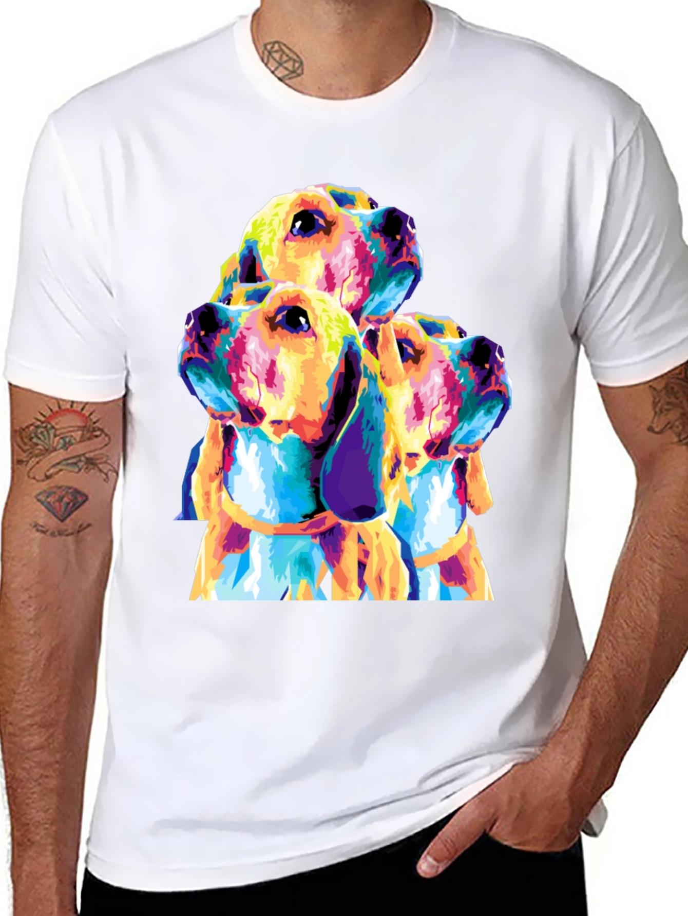 Colorful Beagle Dog T-Shirt