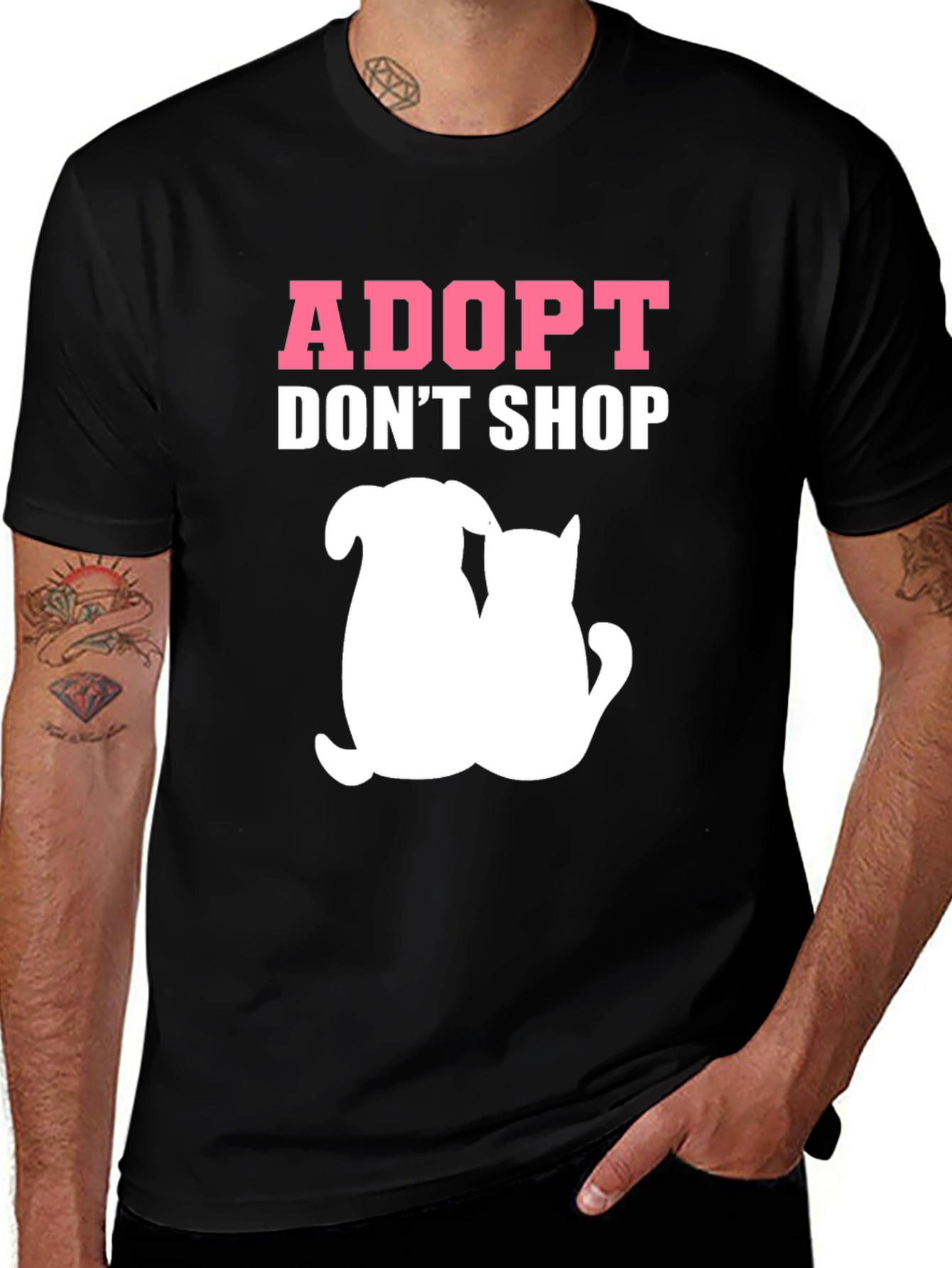 Adopt Dont Shop T-Shirt - Animal Rescue Tee