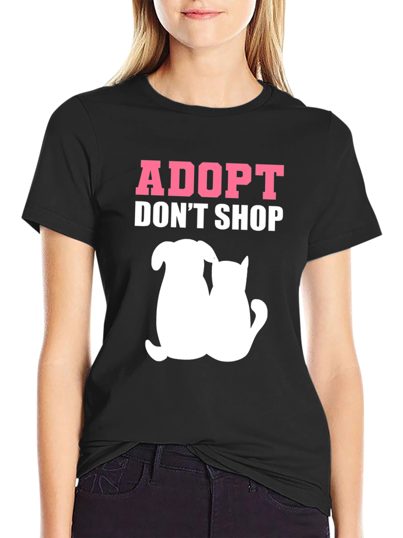 Adopt Dont Shop T-Shirt - Animal Rescue Tee