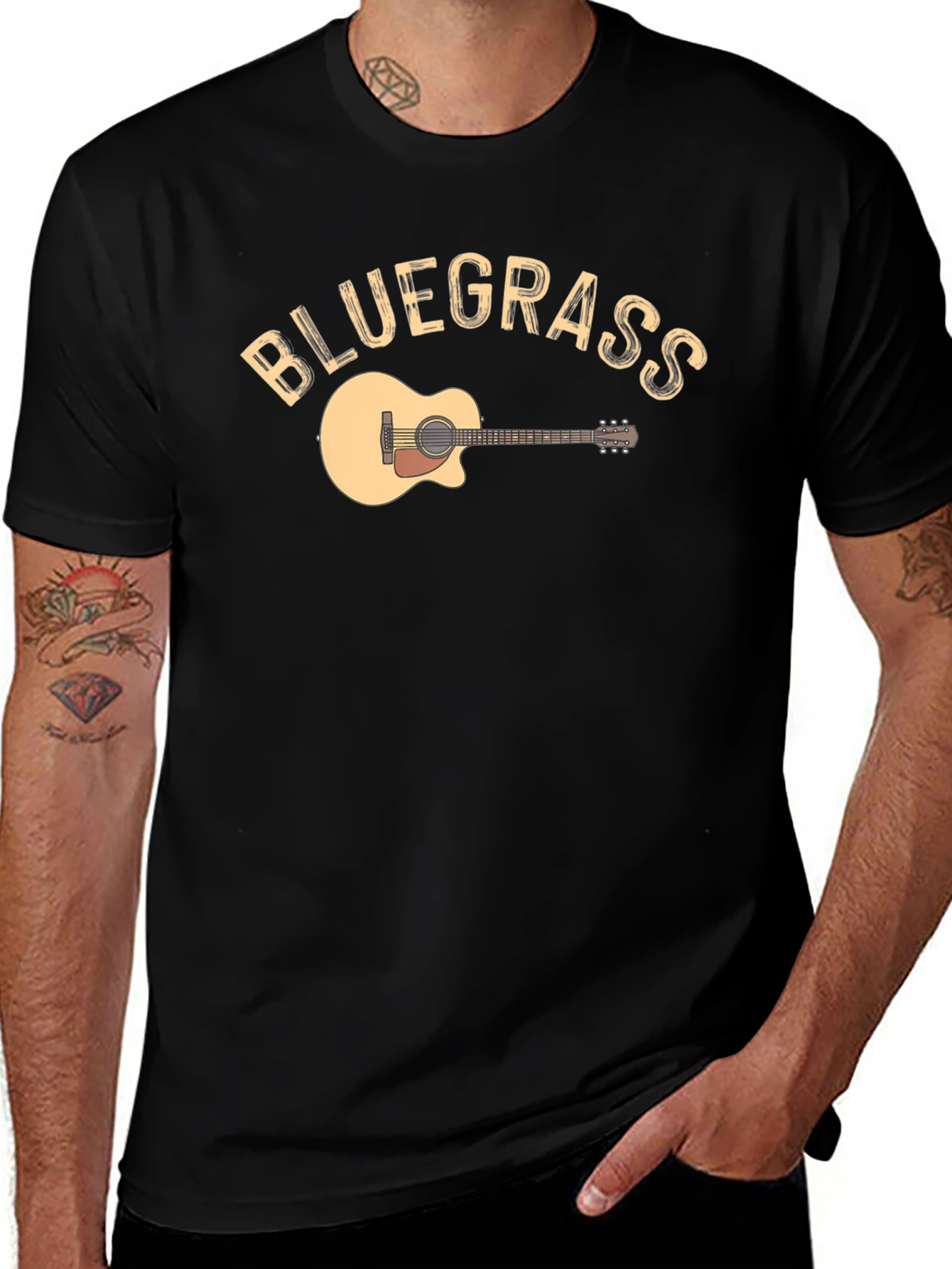 Bluegrass Guitar Graphic T-Shirt