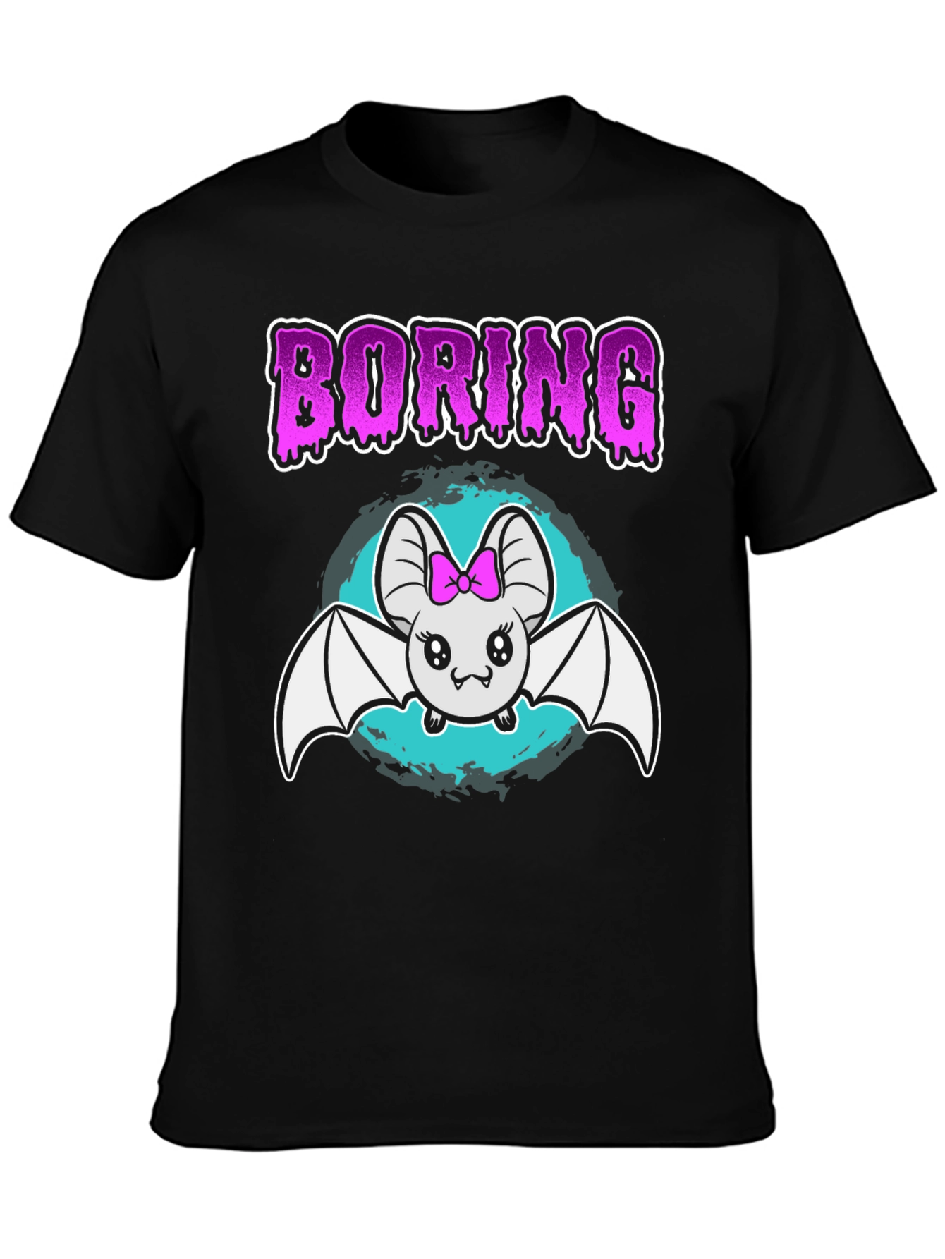 Boring Bat T-Shirt - Cute & Spooky Tee