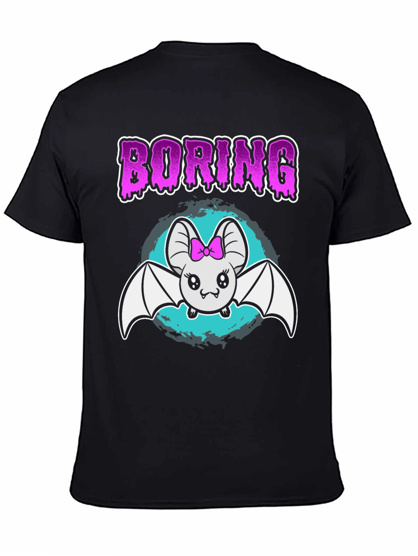 Boring Bat T-Shirt - Cute & Spooky Tee
