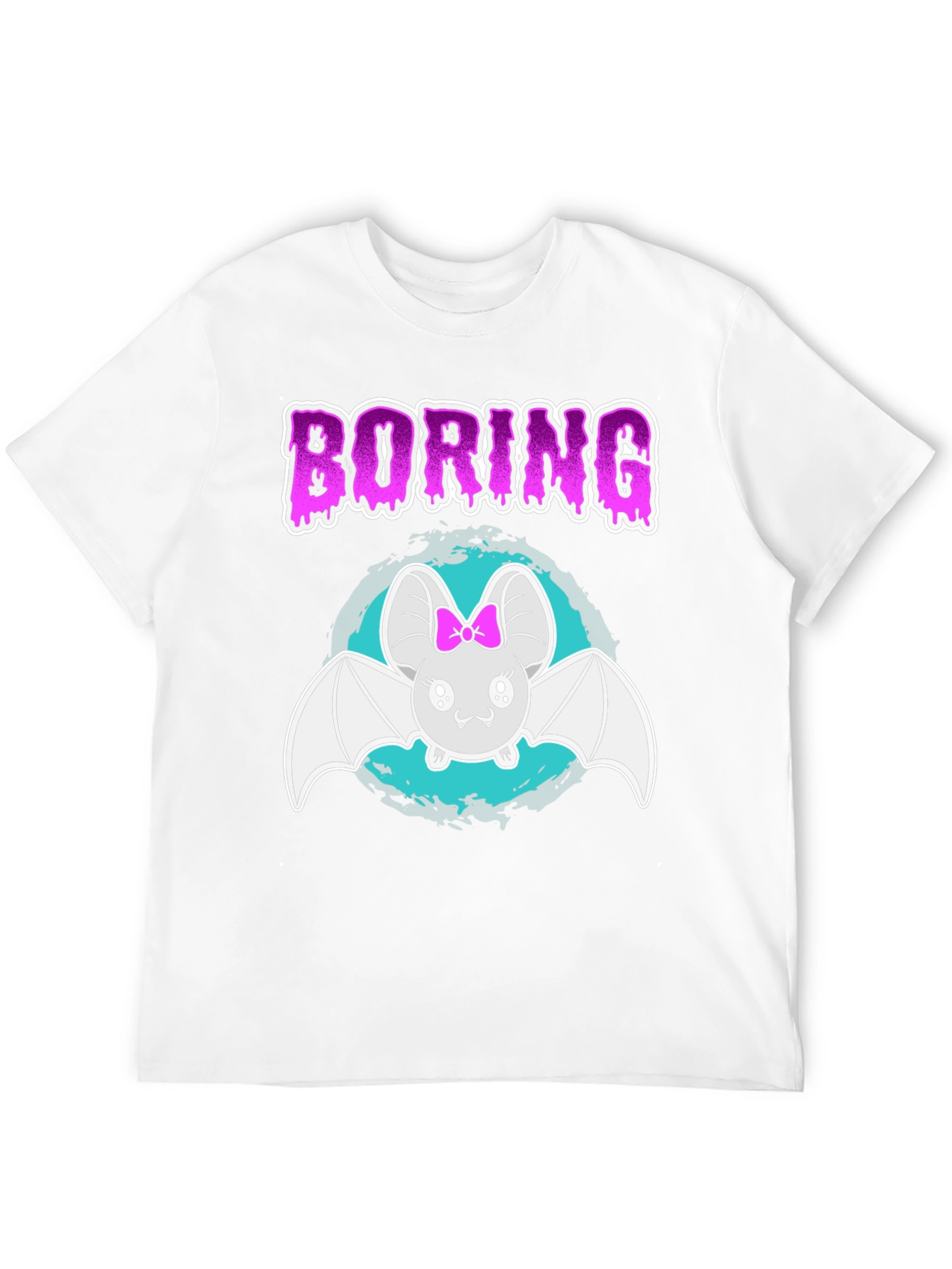 Boring Bat T-Shirt - Cute & Spooky Tee