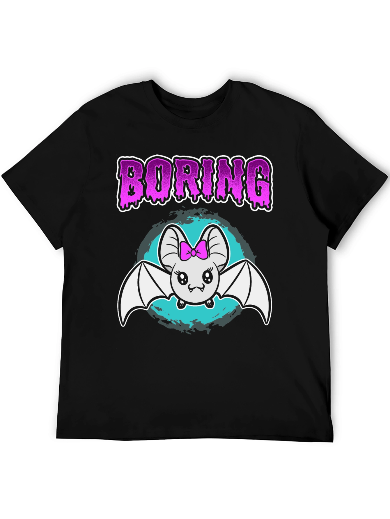 Boring Bat T-Shirt - Cute & Spooky Tee