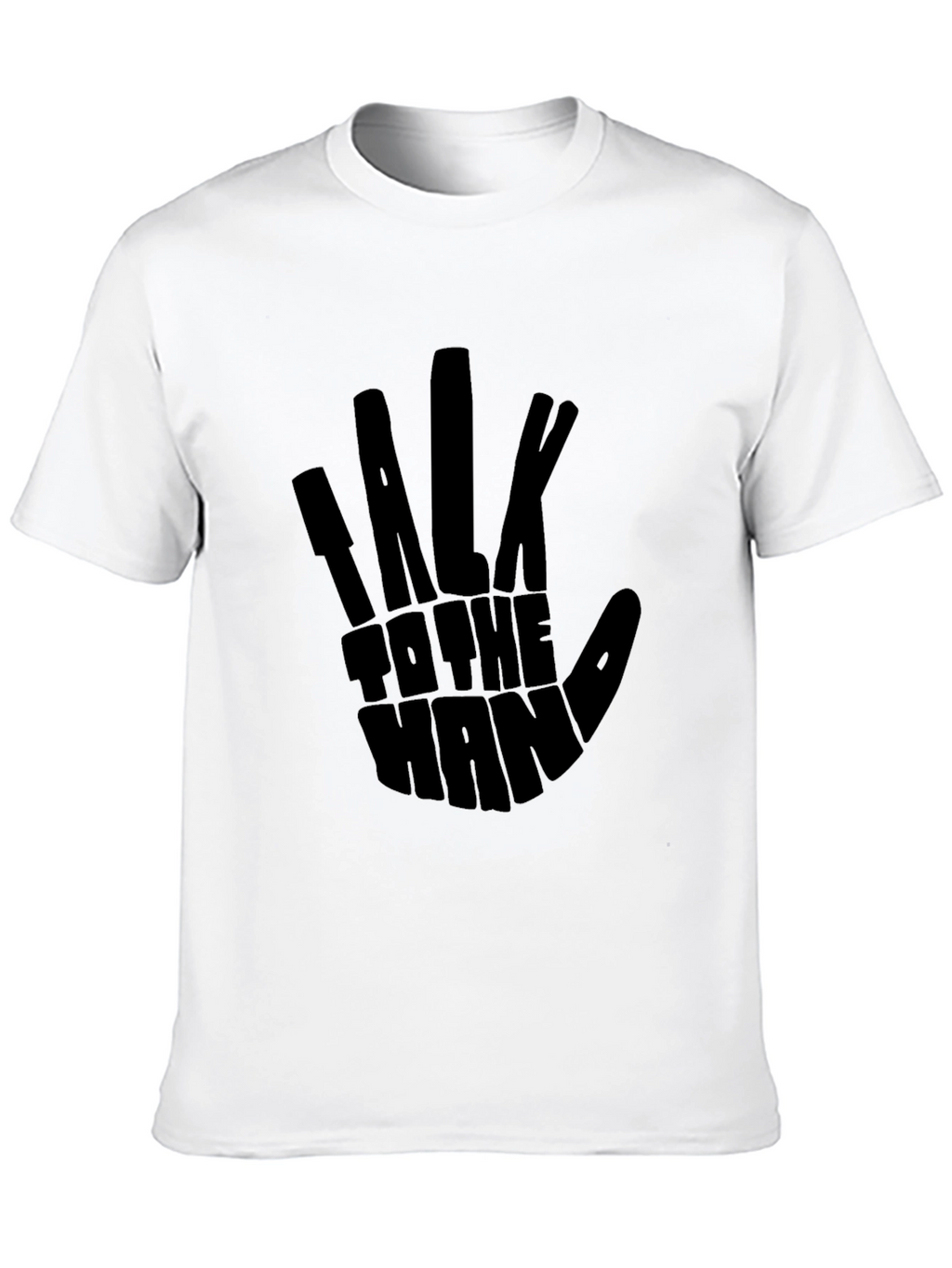 Talk to the Hand Black Graphic Tee
