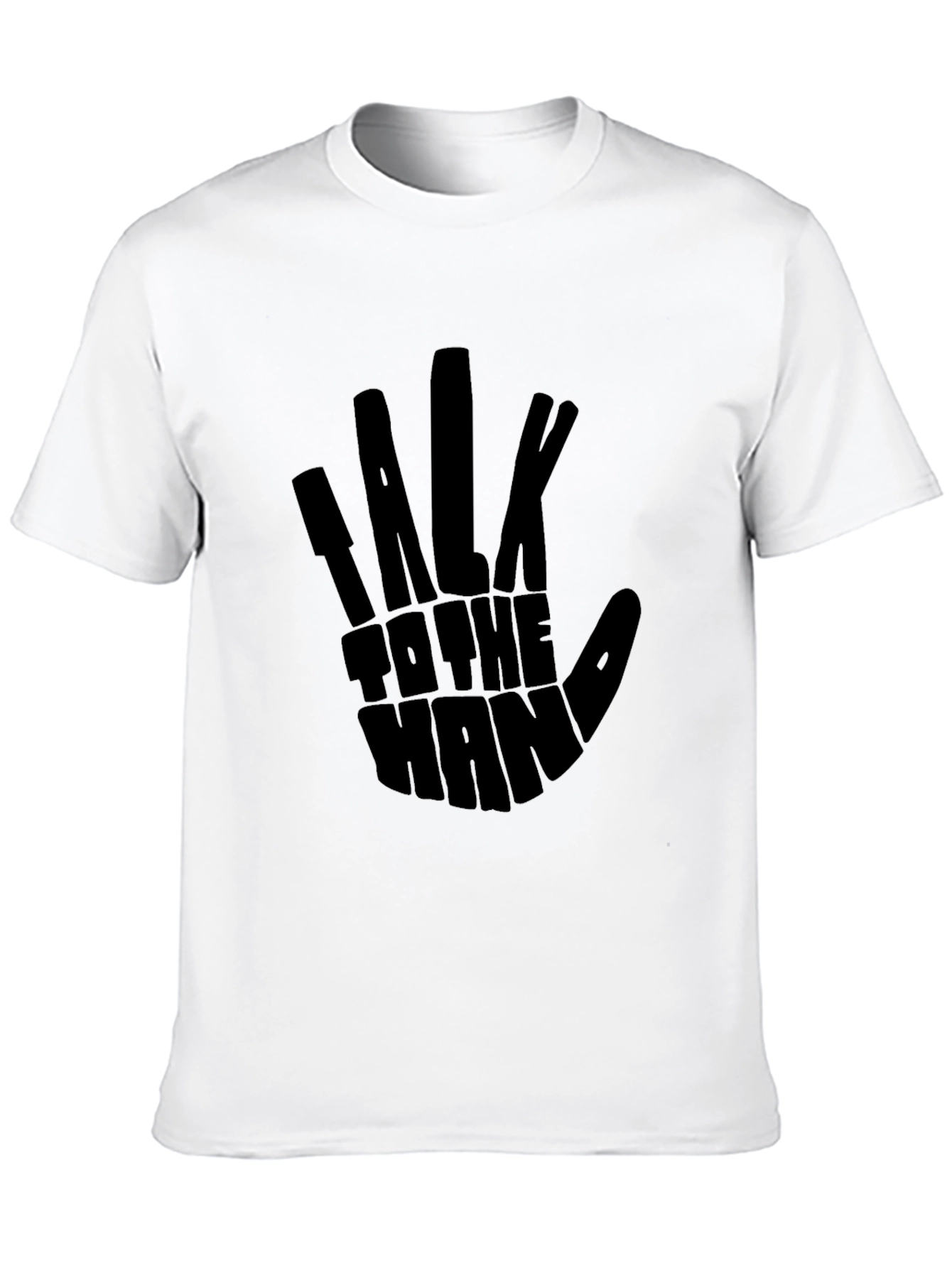 Talk to the Hand Black Graphic Tee
