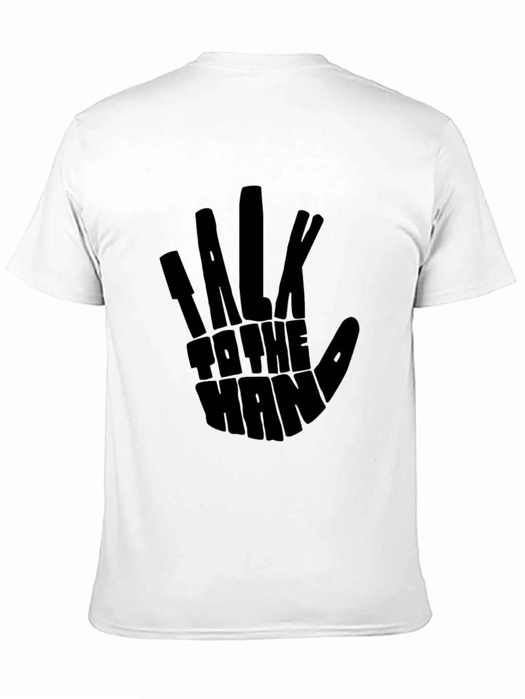 Talk to the Hand Black Graphic Tee
