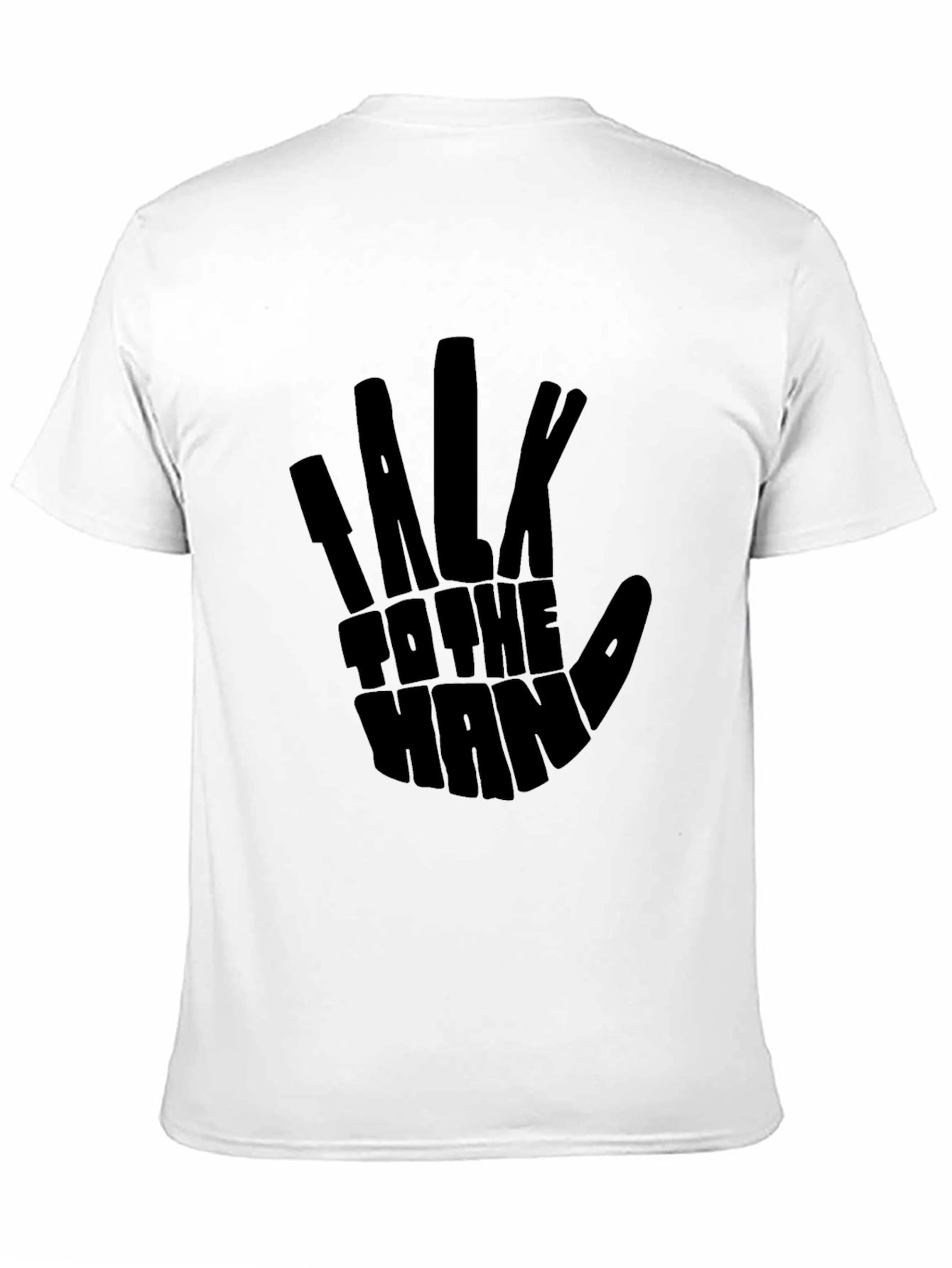 Talk to the Hand Black Graphic Tee