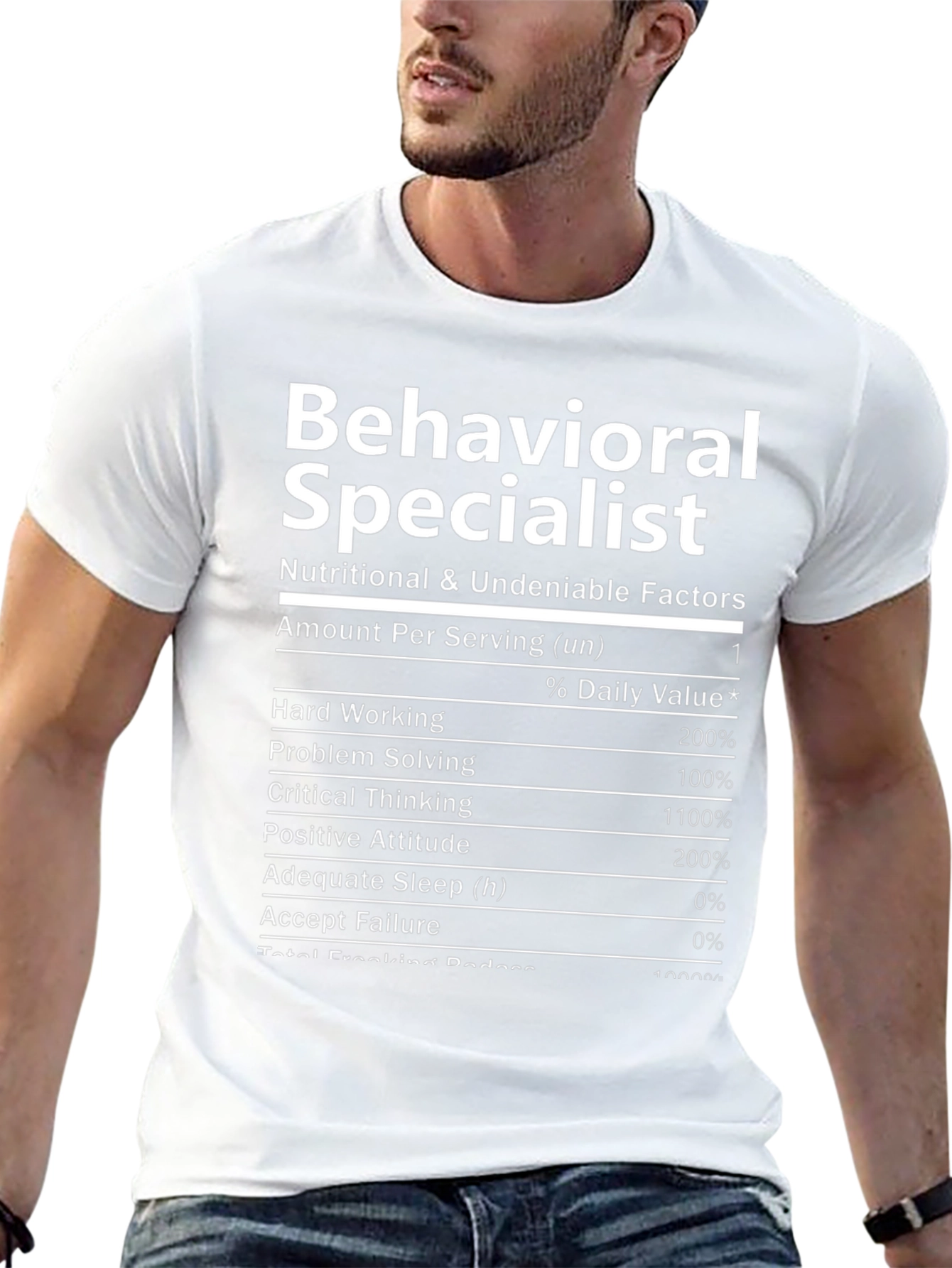 Behavioral Specialist Nutrition Facts T-Shirt