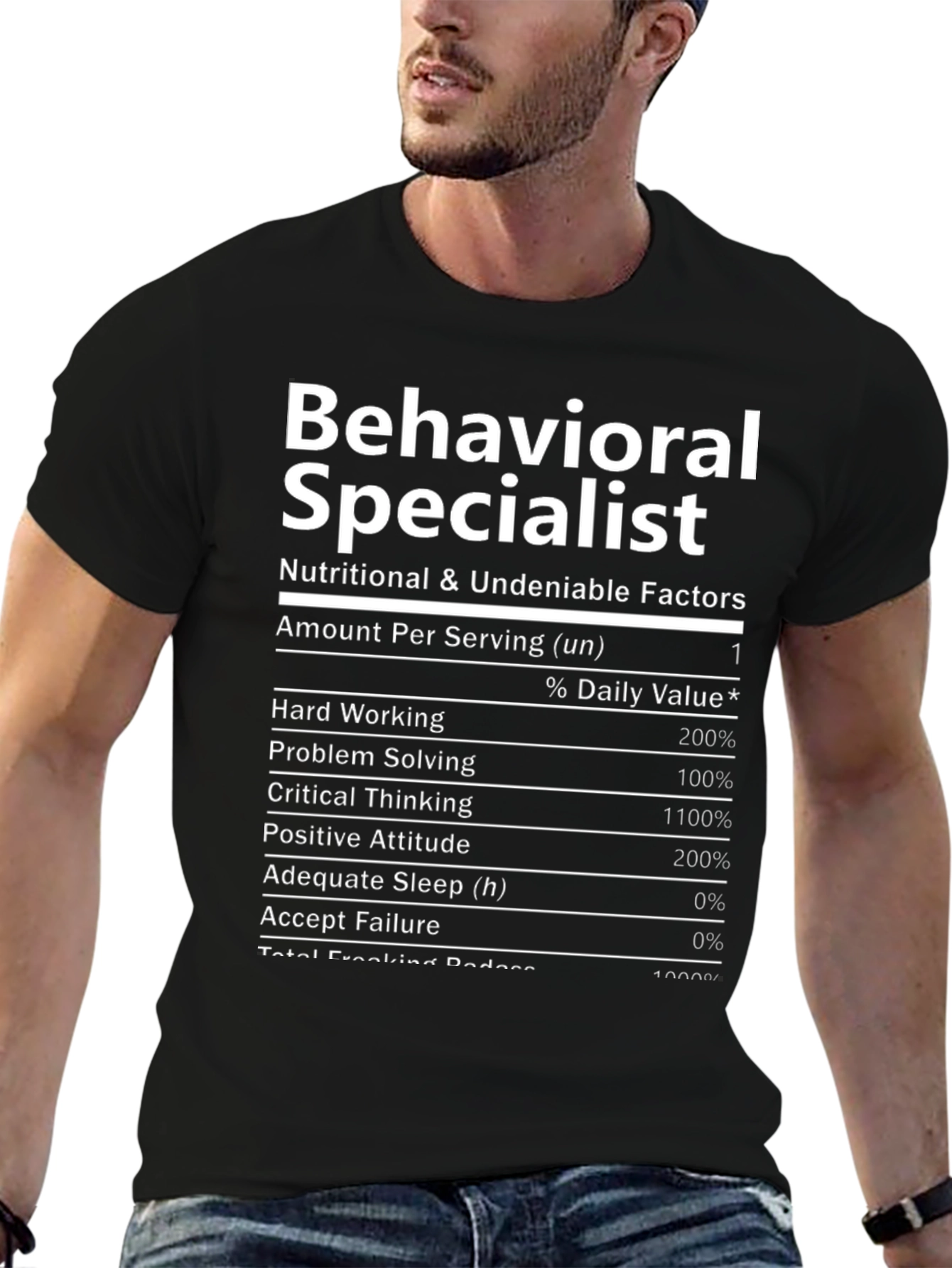Behavioral Specialist Nutrition Facts T-Shirt