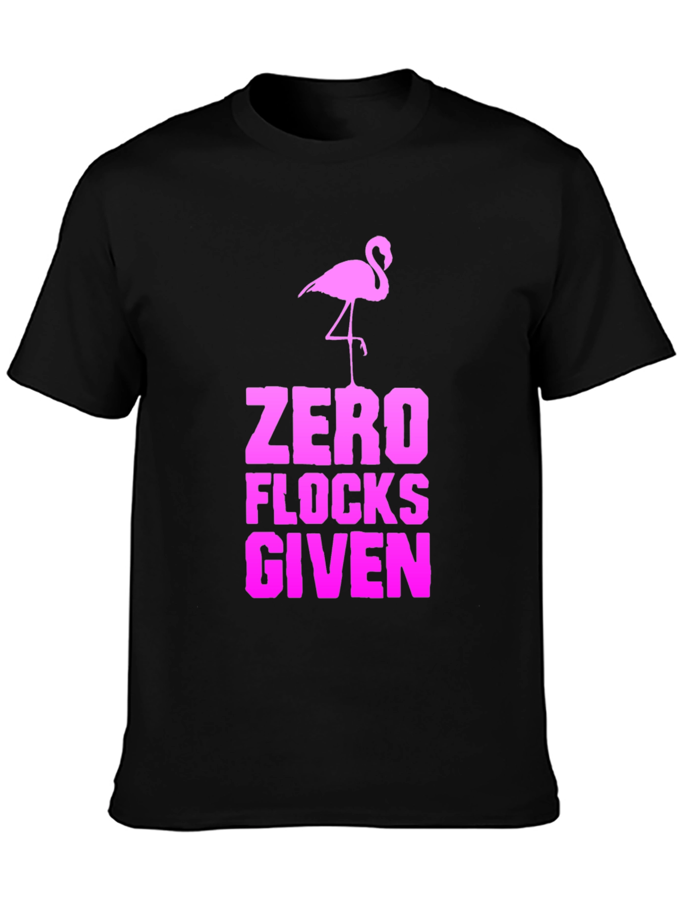 Zero Flocks Given Flamingo Graphic Tee