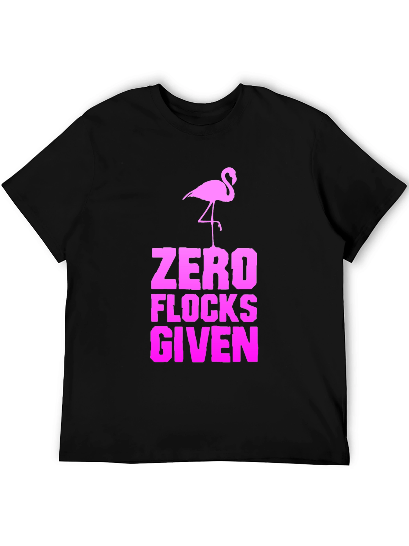 Zero Flocks Given Flamingo Graphic Tee