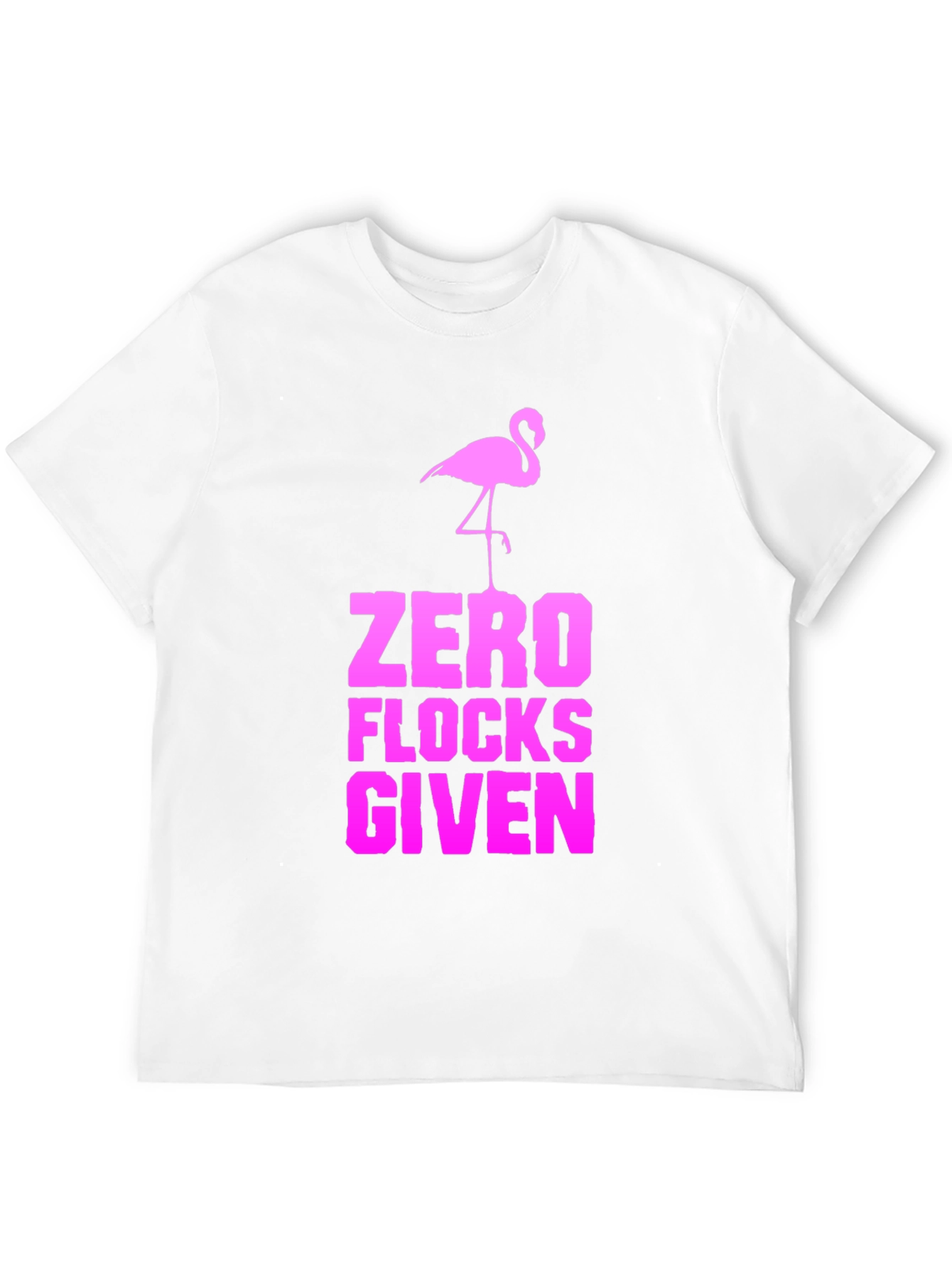 Zero Flocks Given Flamingo Graphic Tee