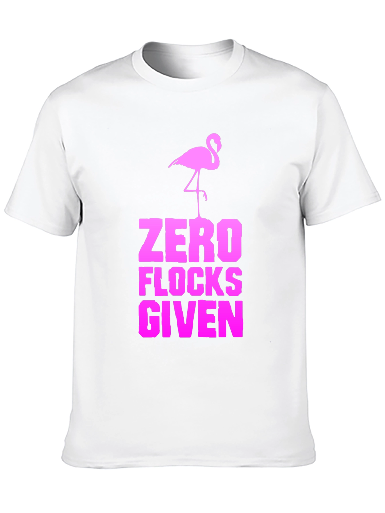 Zero Flocks Given Flamingo Graphic Tee