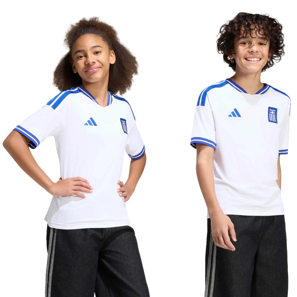2026 Greece Youth Stadium Home Soccer Jersey (Custom)