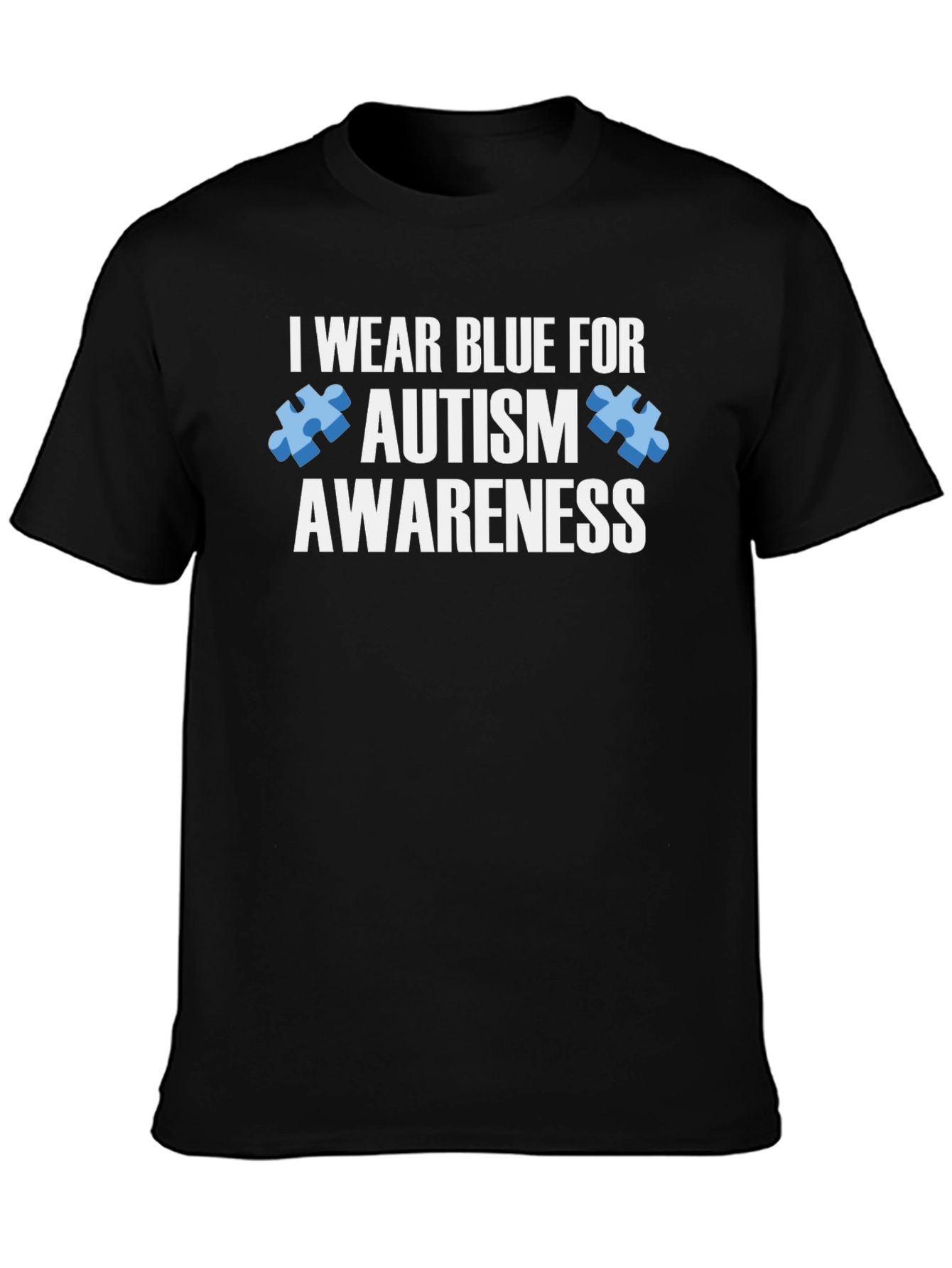 Autism Awareness T-Shirt - I Wear Blue For Autism