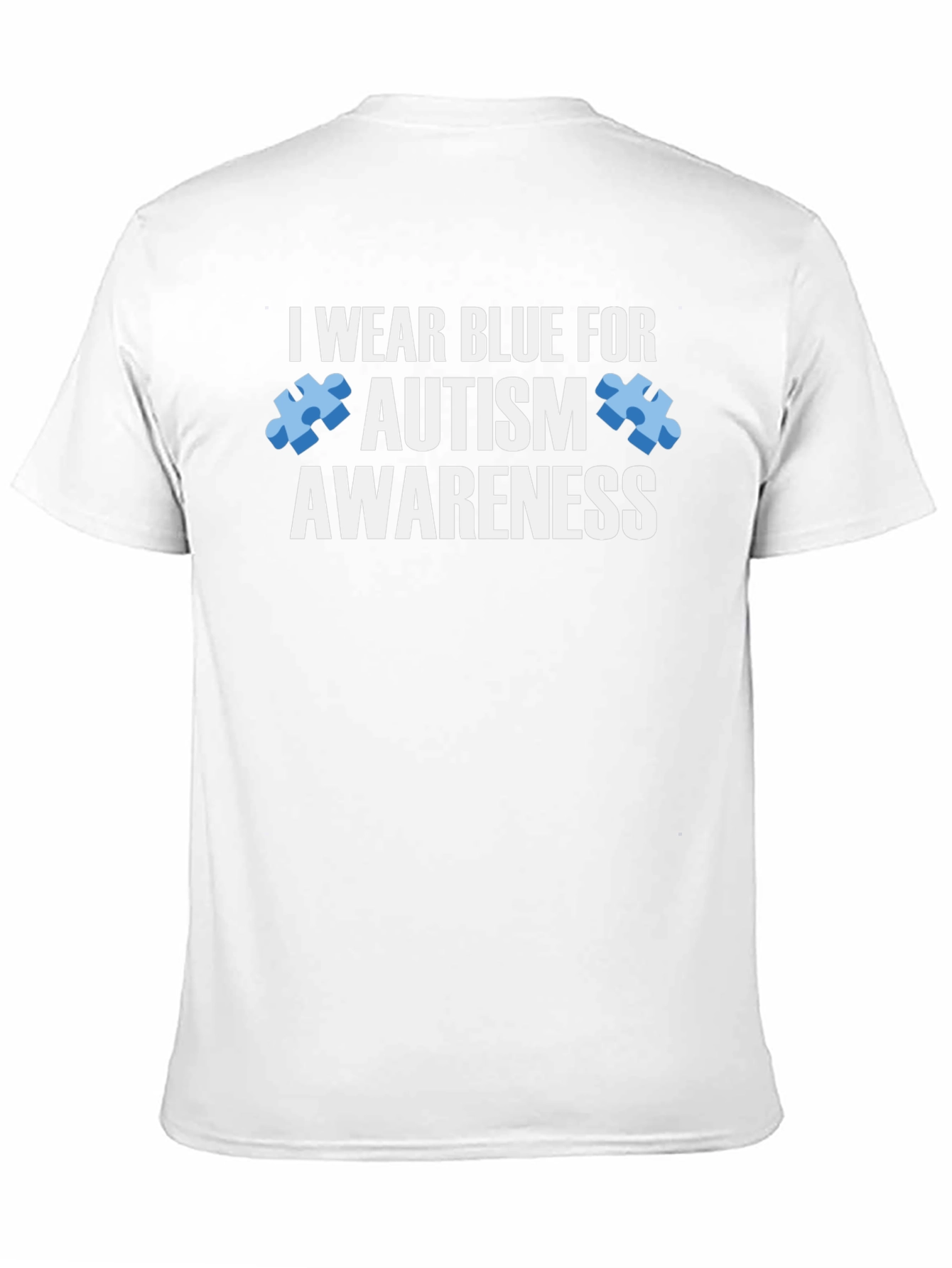 Autism Awareness T-Shirt - I Wear Blue For Autism